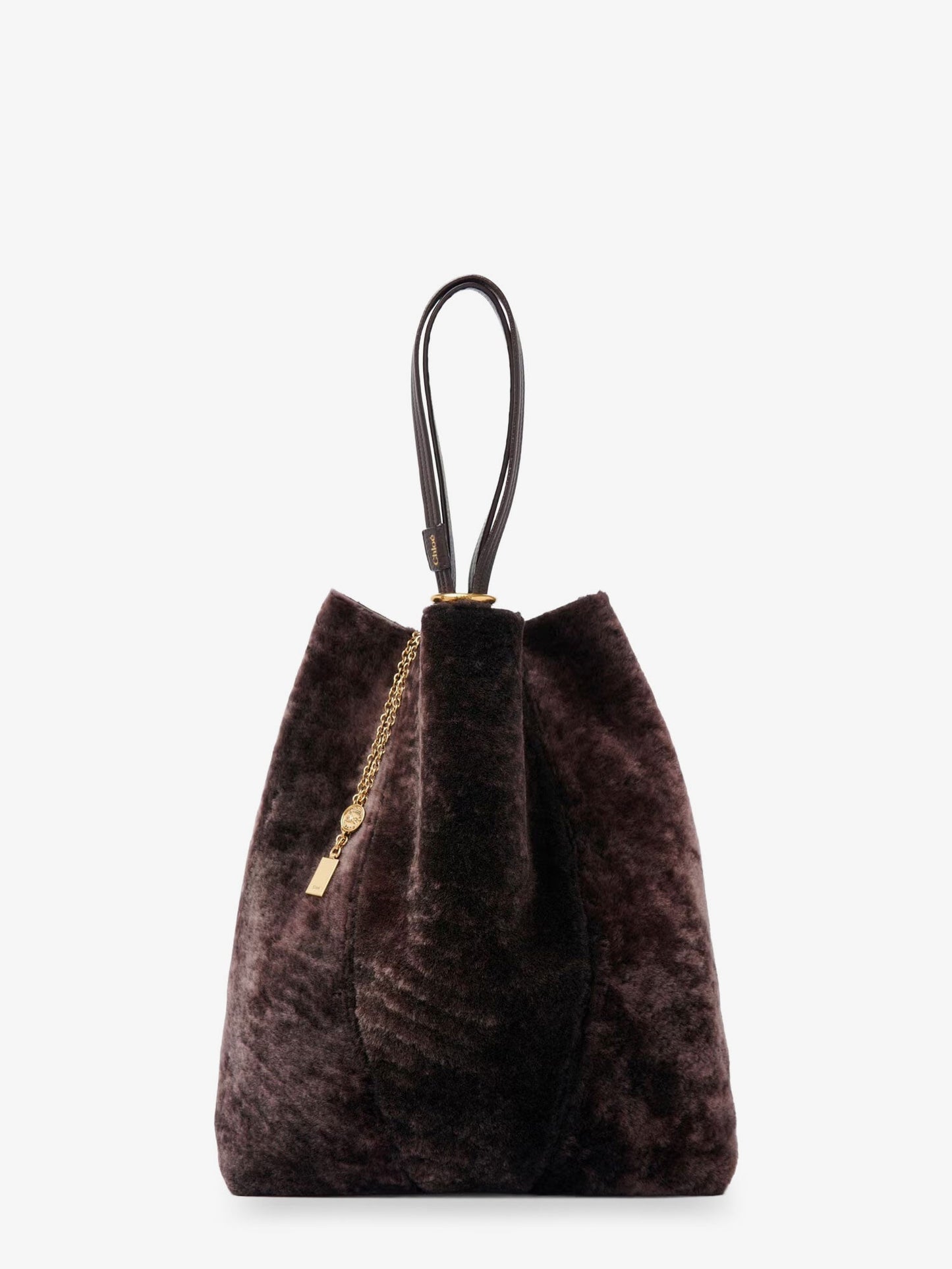 Chloe' Women Spin Shearling Shoulder Bag CHLOE