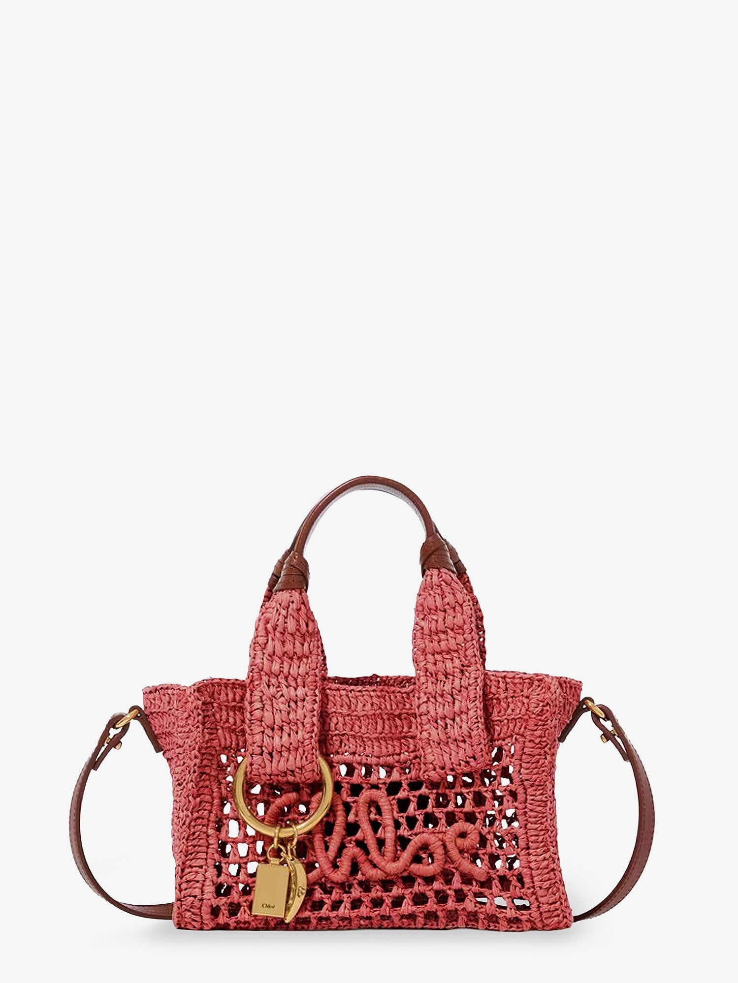 Chloe' Women Summer Banana Raffia Crossbody Bag CHLOE