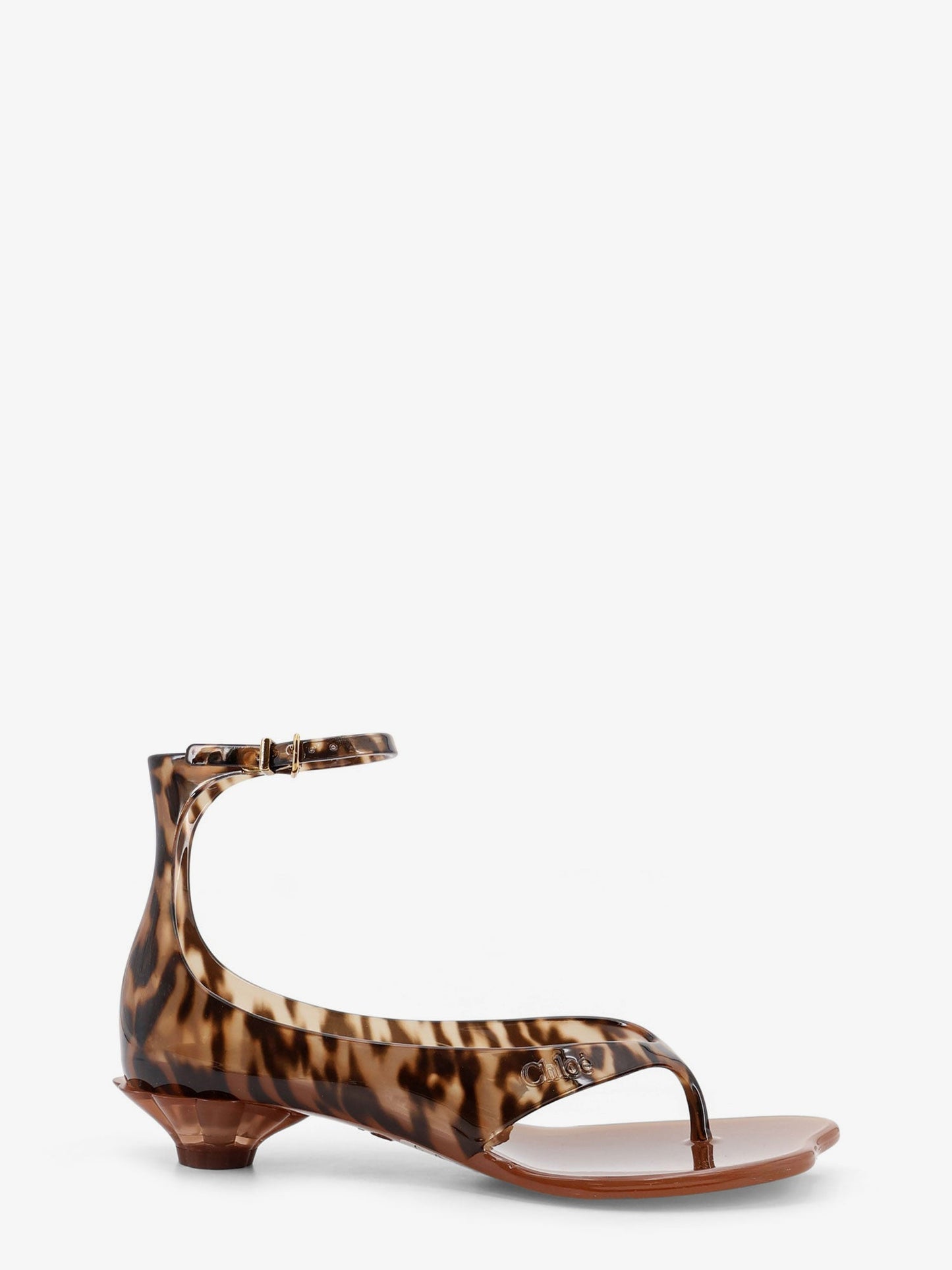 Chloe' Women Jelly Tpu Sandals With Animal Print CHLOE