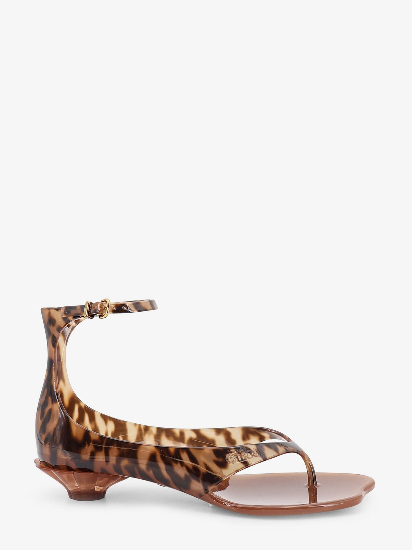 Chloe' Women Jelly Tpu Sandals With Animal Print CHLOE