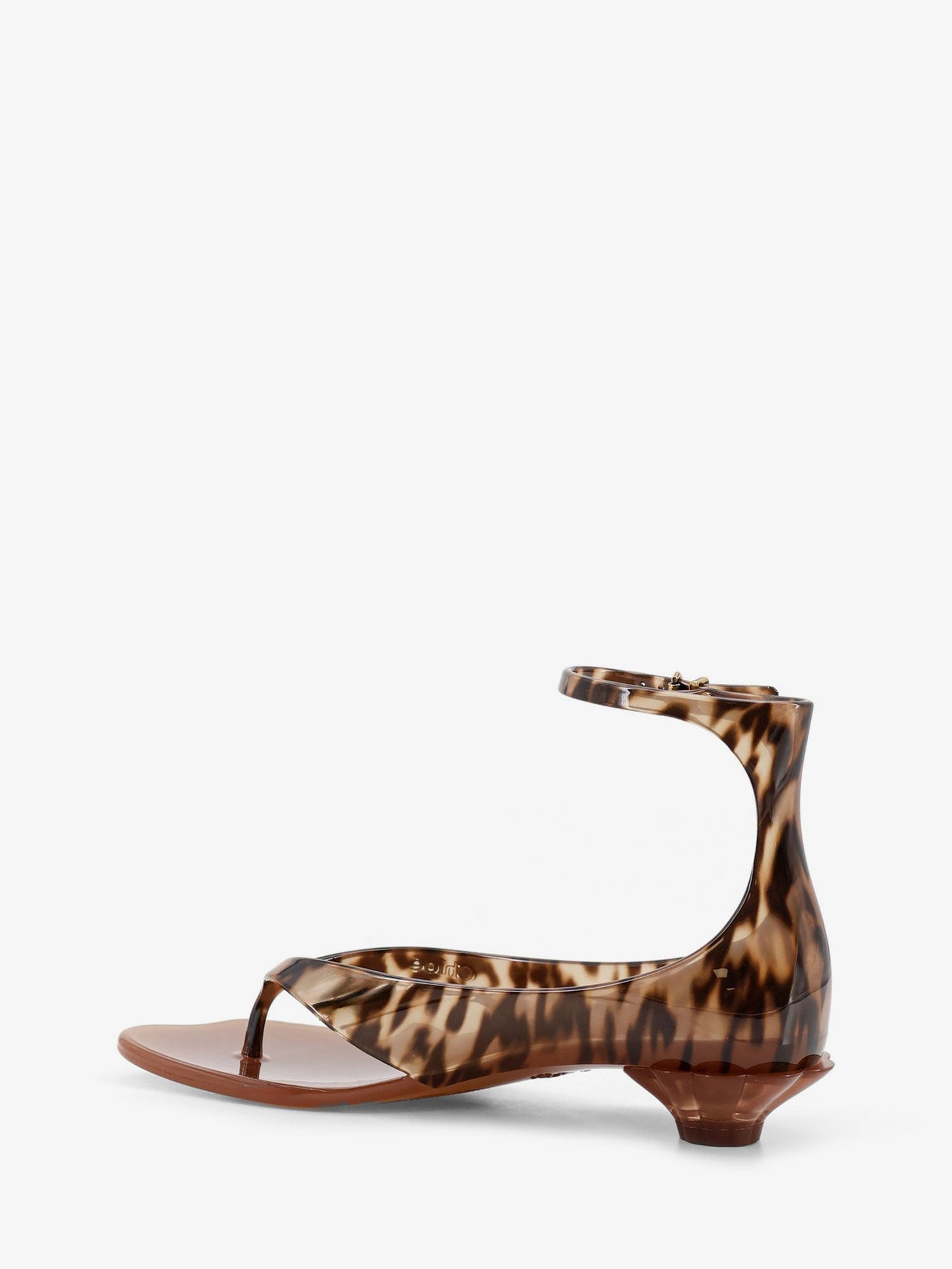 Chloe' Women Jelly Tpu Sandals With Animal Print CHLOE