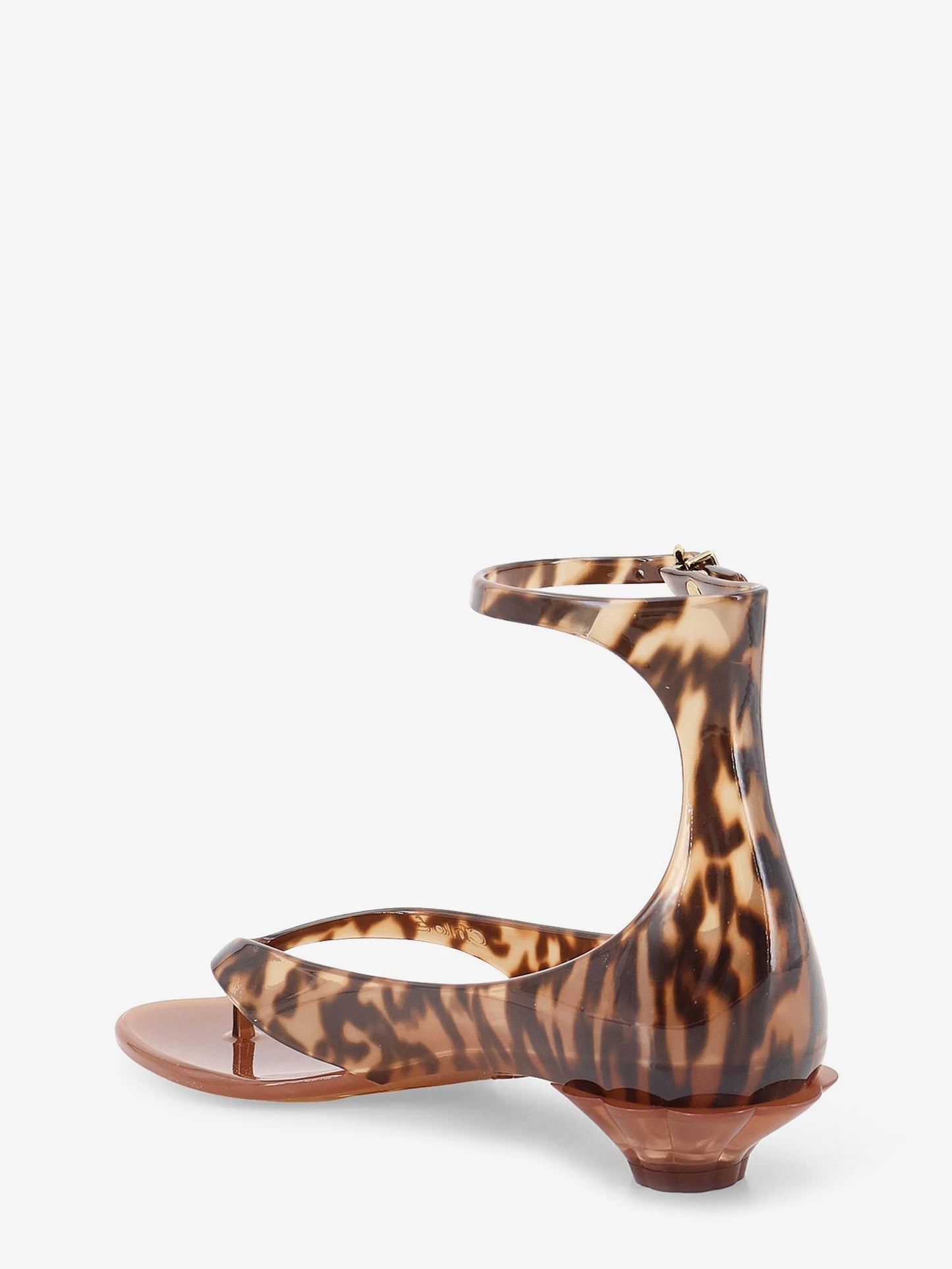 Chloe' Women Jelly Tpu Sandals With Animal Print CHLOE