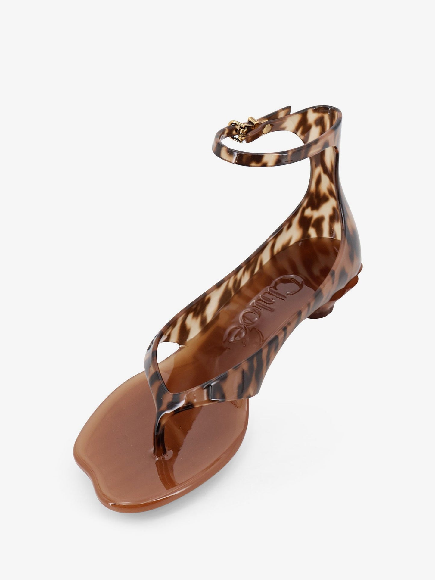Chloe' Women Jelly Tpu Sandals With Animal Print CHLOE