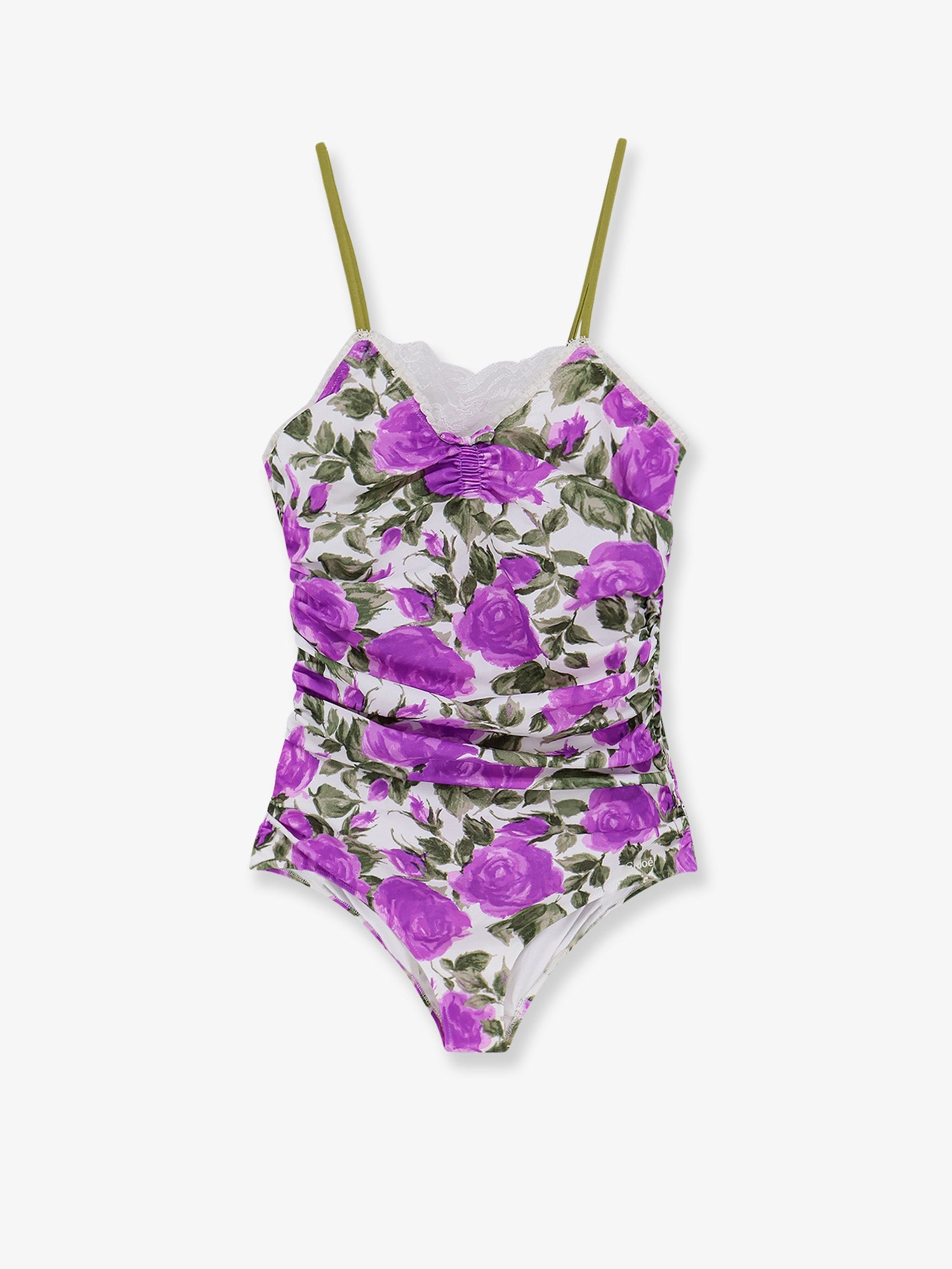 Chloe' Women One-Piece Swimsuit With Floral Pattern CHLOE
