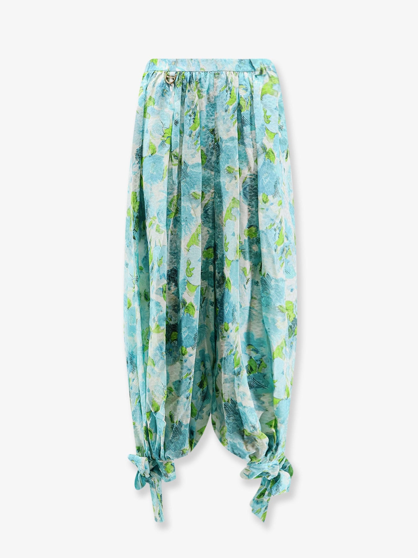 Chloe' Women Harem Multicolor Silk Trousers CHLOE