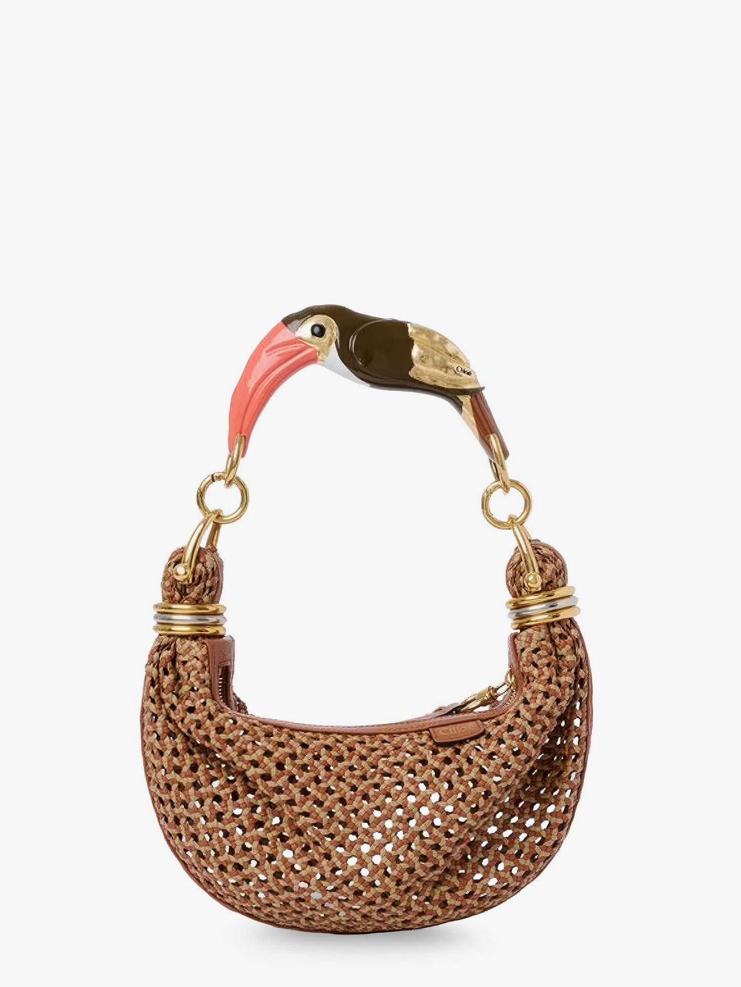 Chloe' Women Bracelet Hobo Handbag With Toucan Handle CHLOE