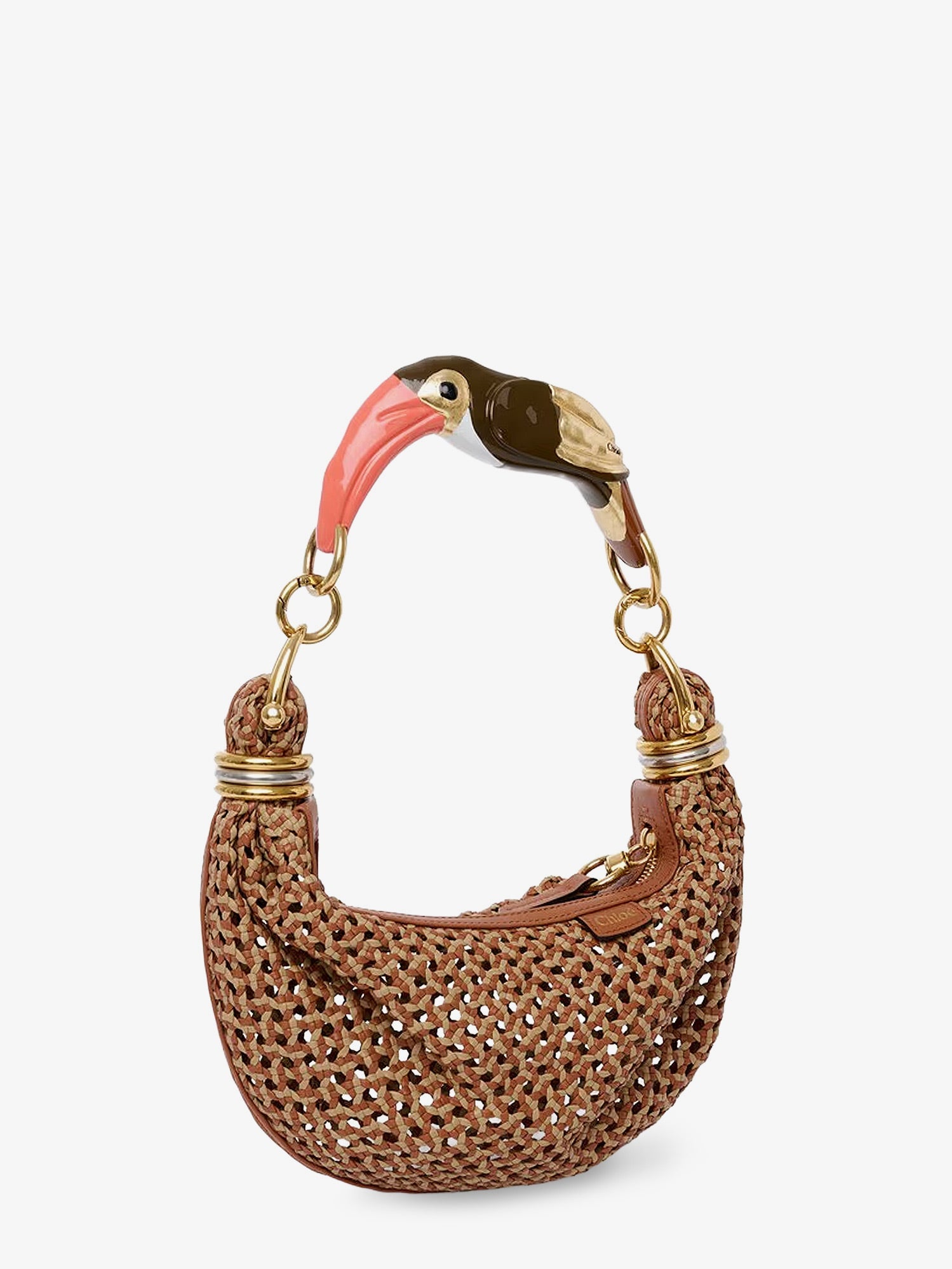 Chloe' Women Bracelet Hobo Handbag With Toucan Handle CHLOE