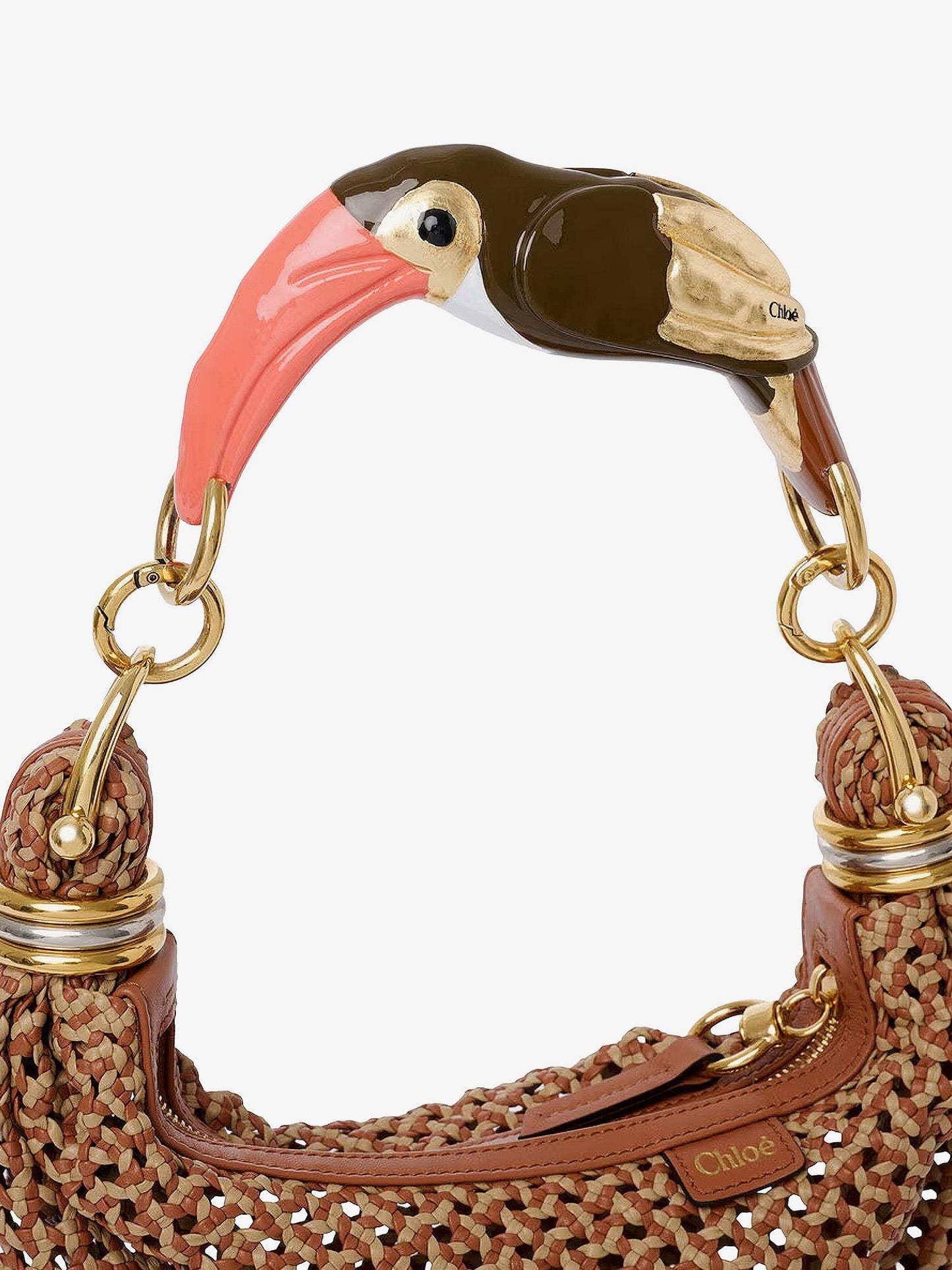 Chloe' Women Bracelet Hobo Handbag With Toucan Handle CHLOE