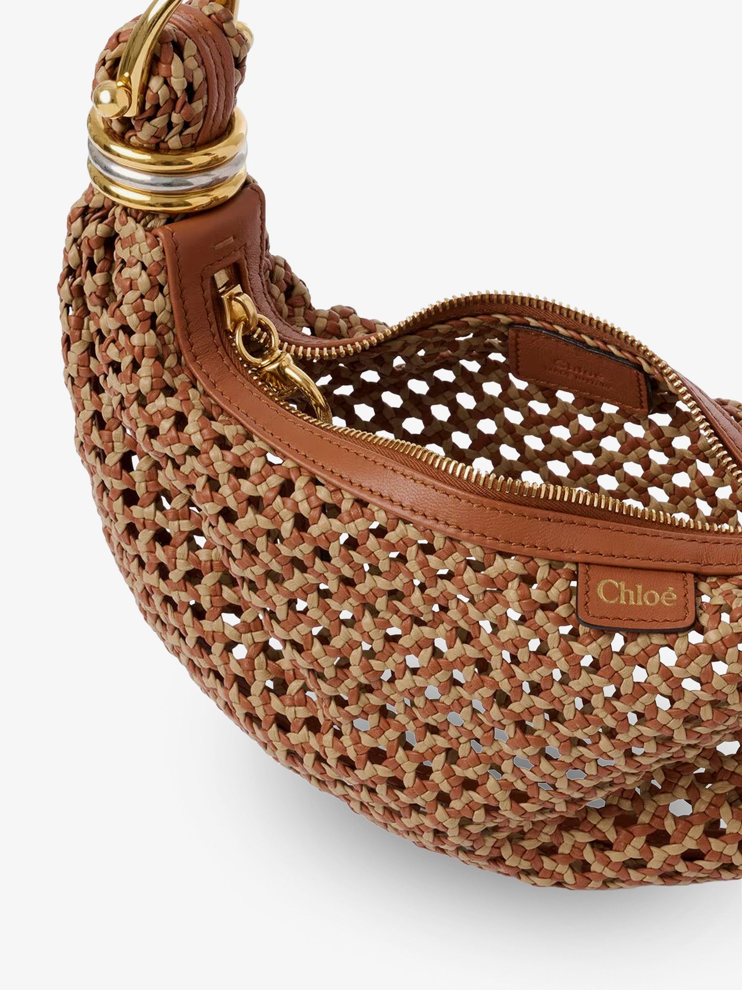 Chloe' Women Bracelet Hobo Handbag With Toucan Handle CHLOE