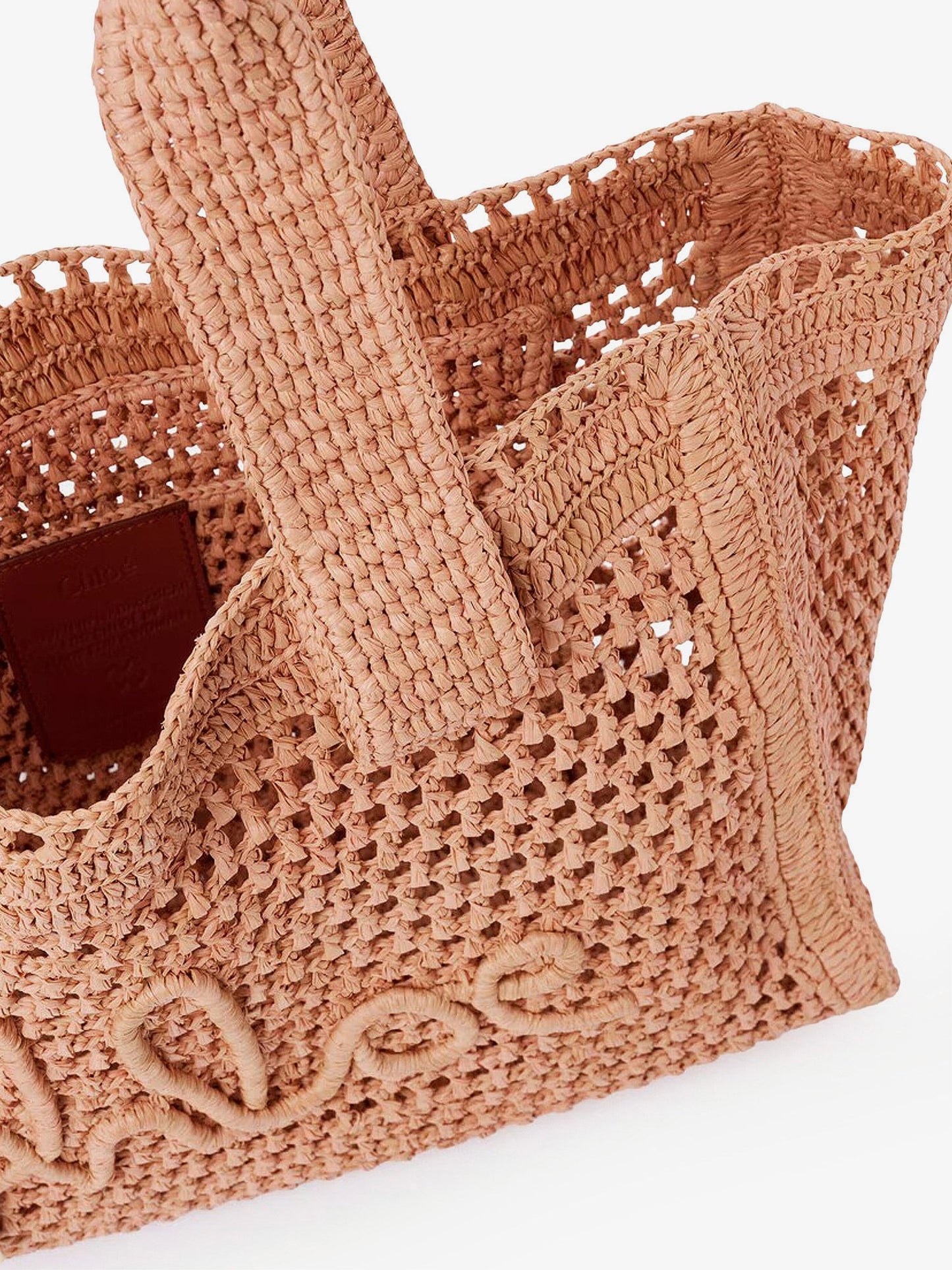 Chloe' Women East-West Summer Banana Raffia Shoulder Bag CHLOE