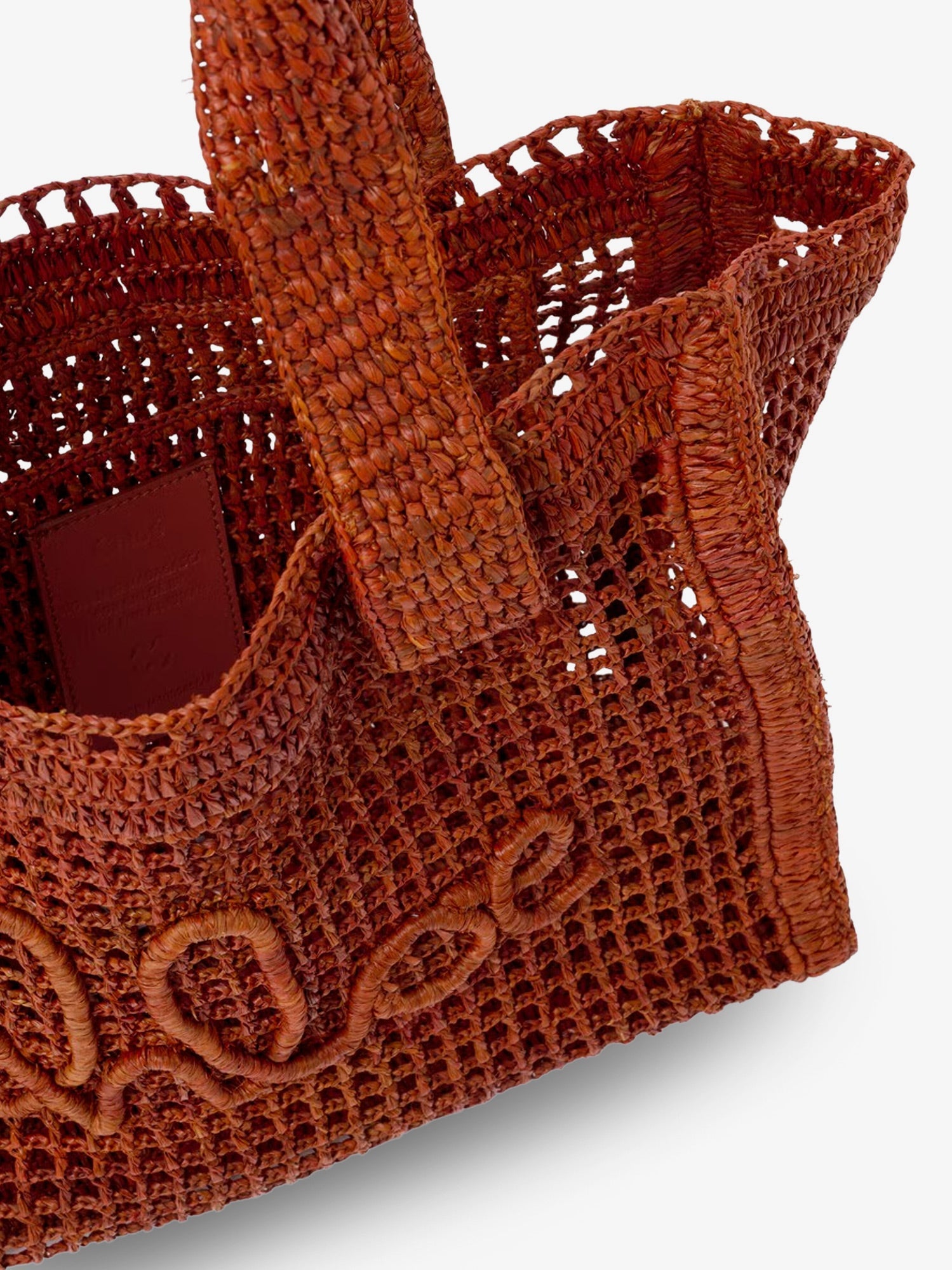 Chloe' Women East-West Summer Banana Raffia Shoulder Bag CHLOE
