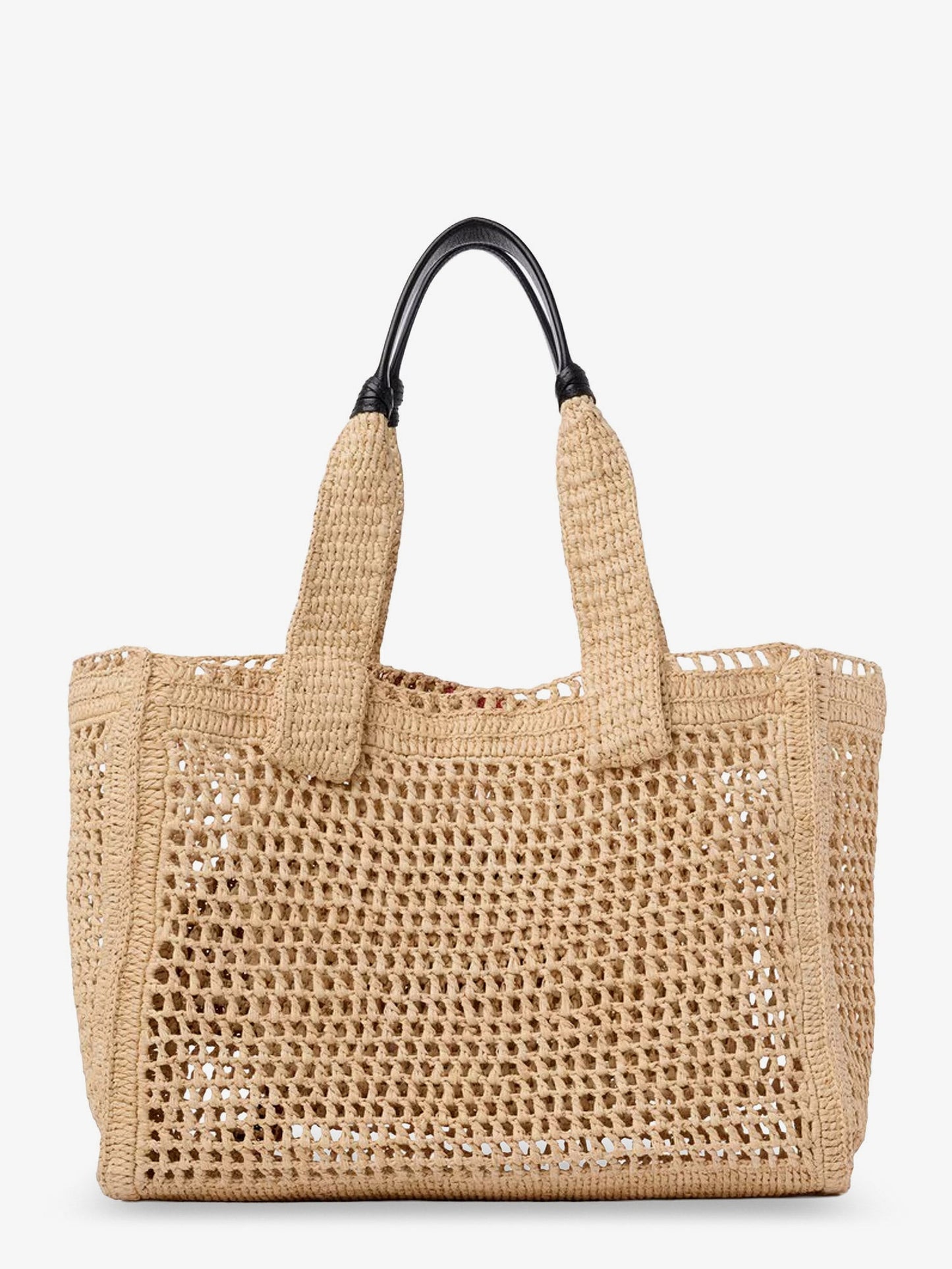 Chloe' Women East-West Summer Banana Raffia Shoulder Bag