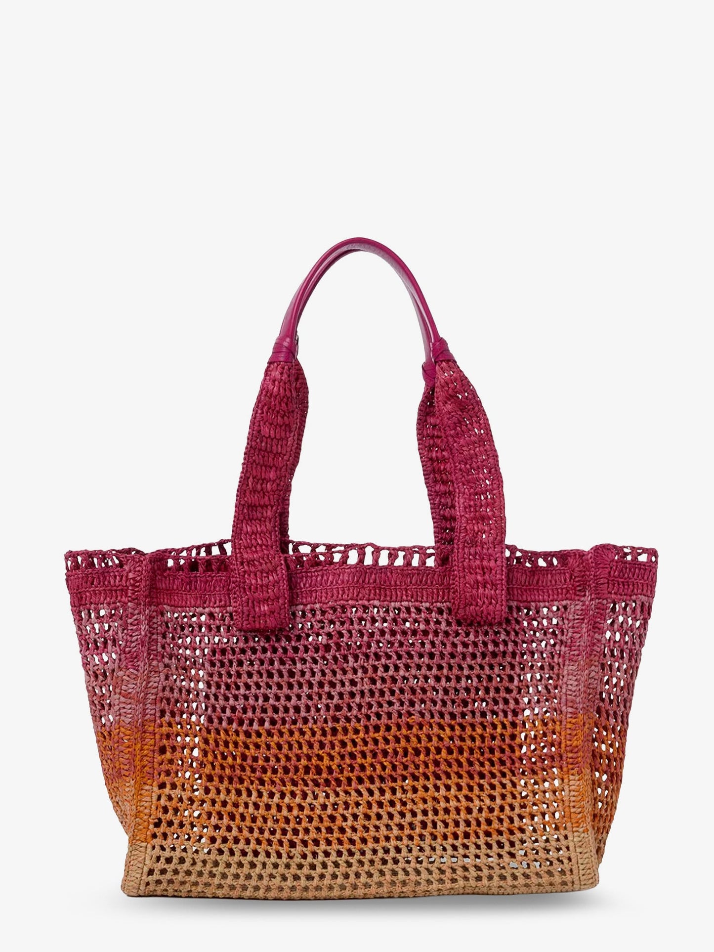 Chloe' Women East-West Summer Banana Multicolored Raffia Shoulder Bag CHLOE