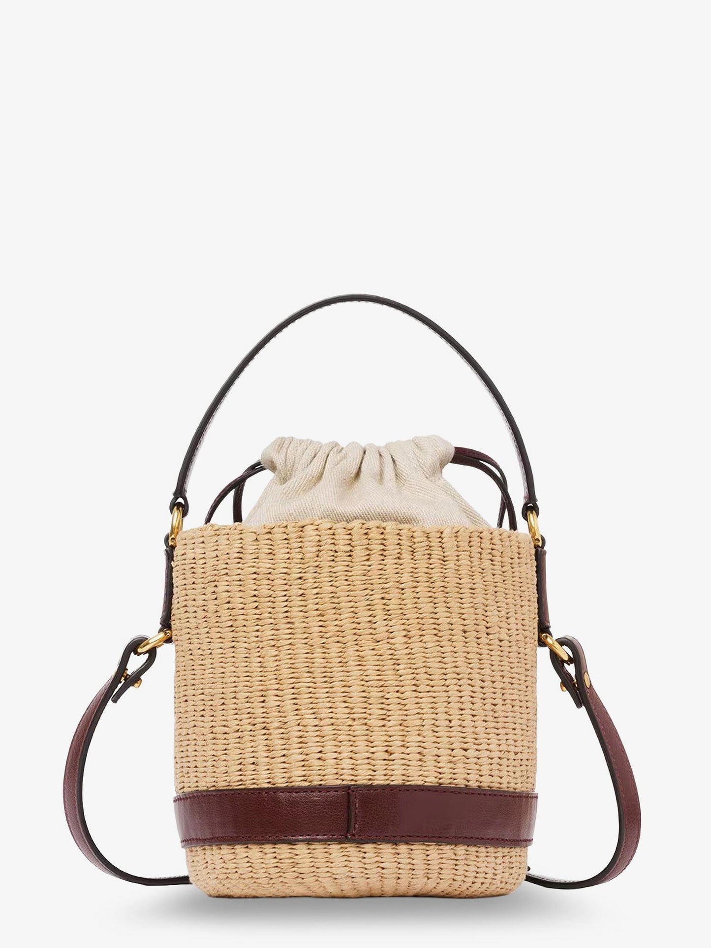 Chloe' Women Chloe Charms Natural Fibers Bucket Bag CHLOE