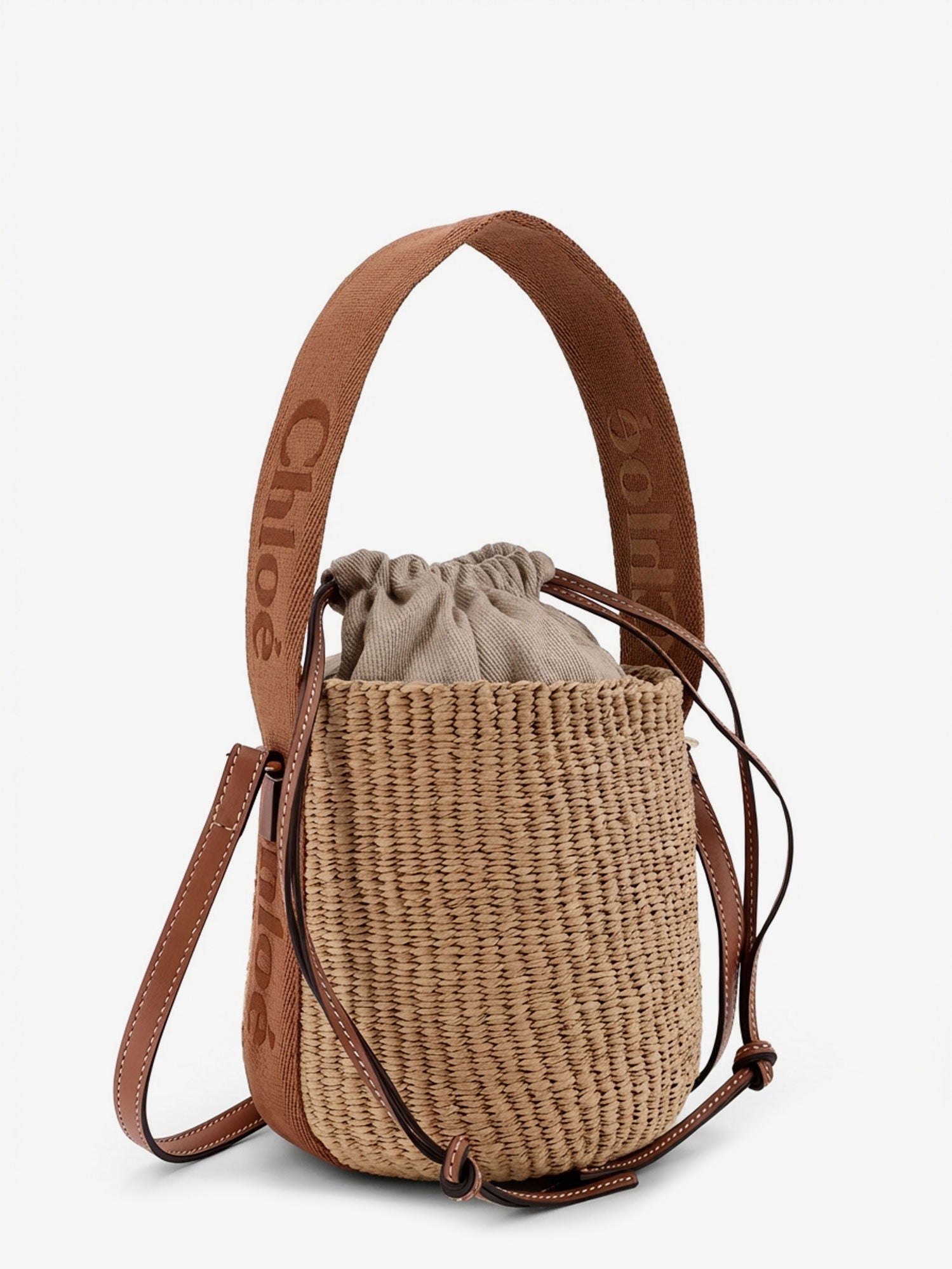 Chloe' Women Woody Raffia Bucket Bag CHLOE
