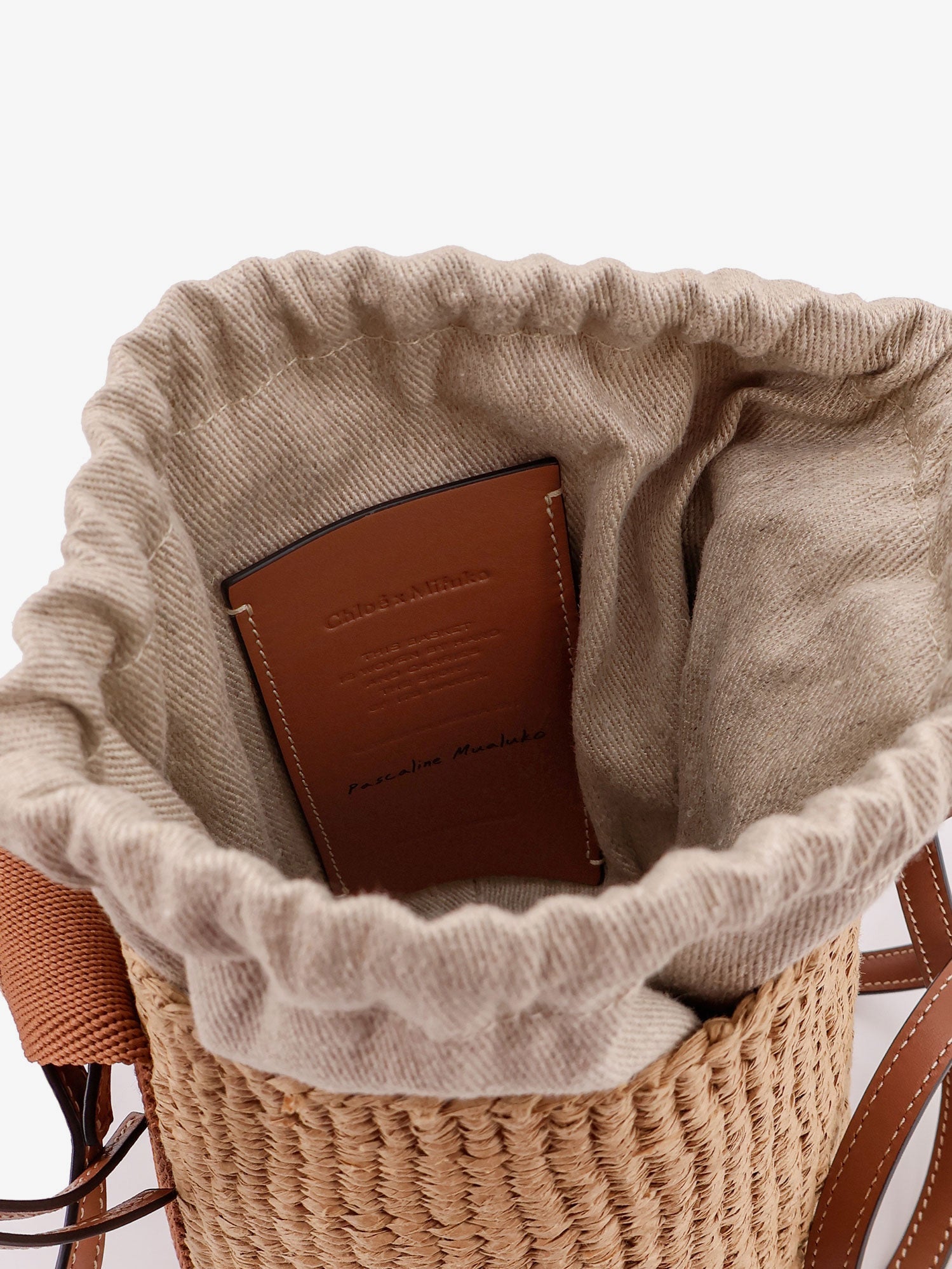 Chloe' Women Woody Raffia Bucket Bag CHLOE