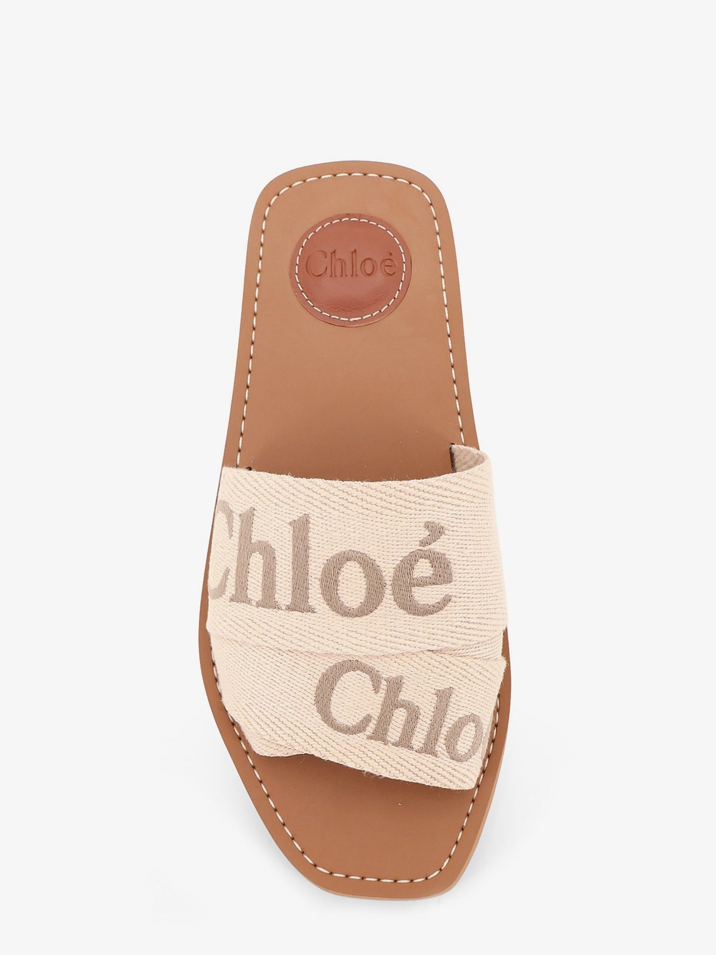 Chloe' Women Woody Linen Sandals CHLOE