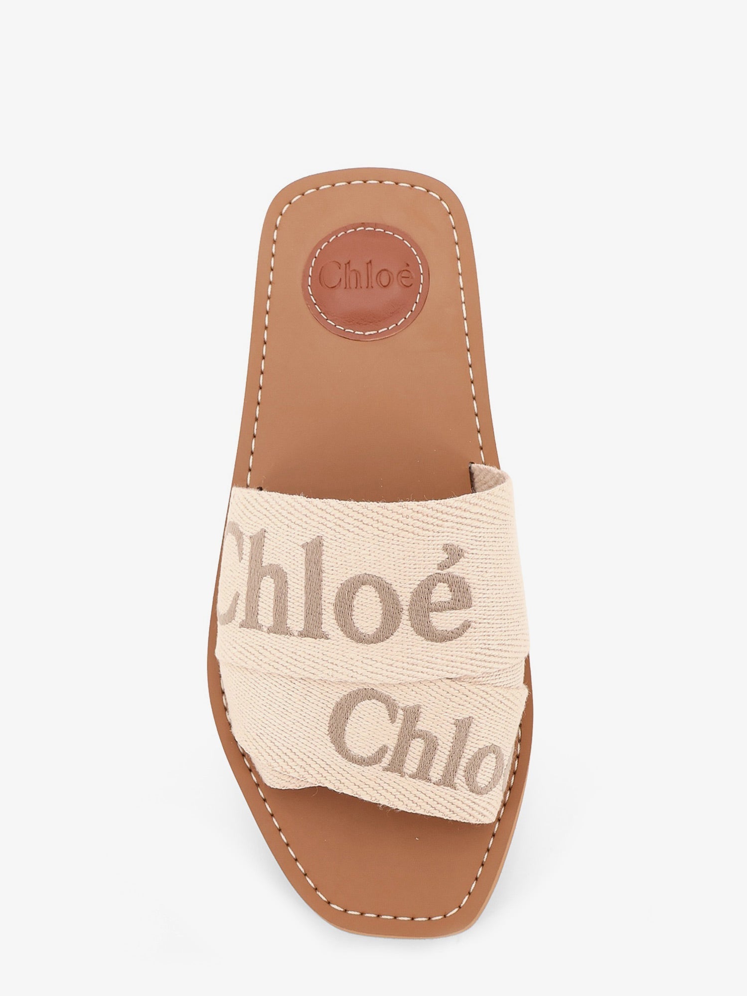 Chloe' Women Woody Linen Sandals CHLOE