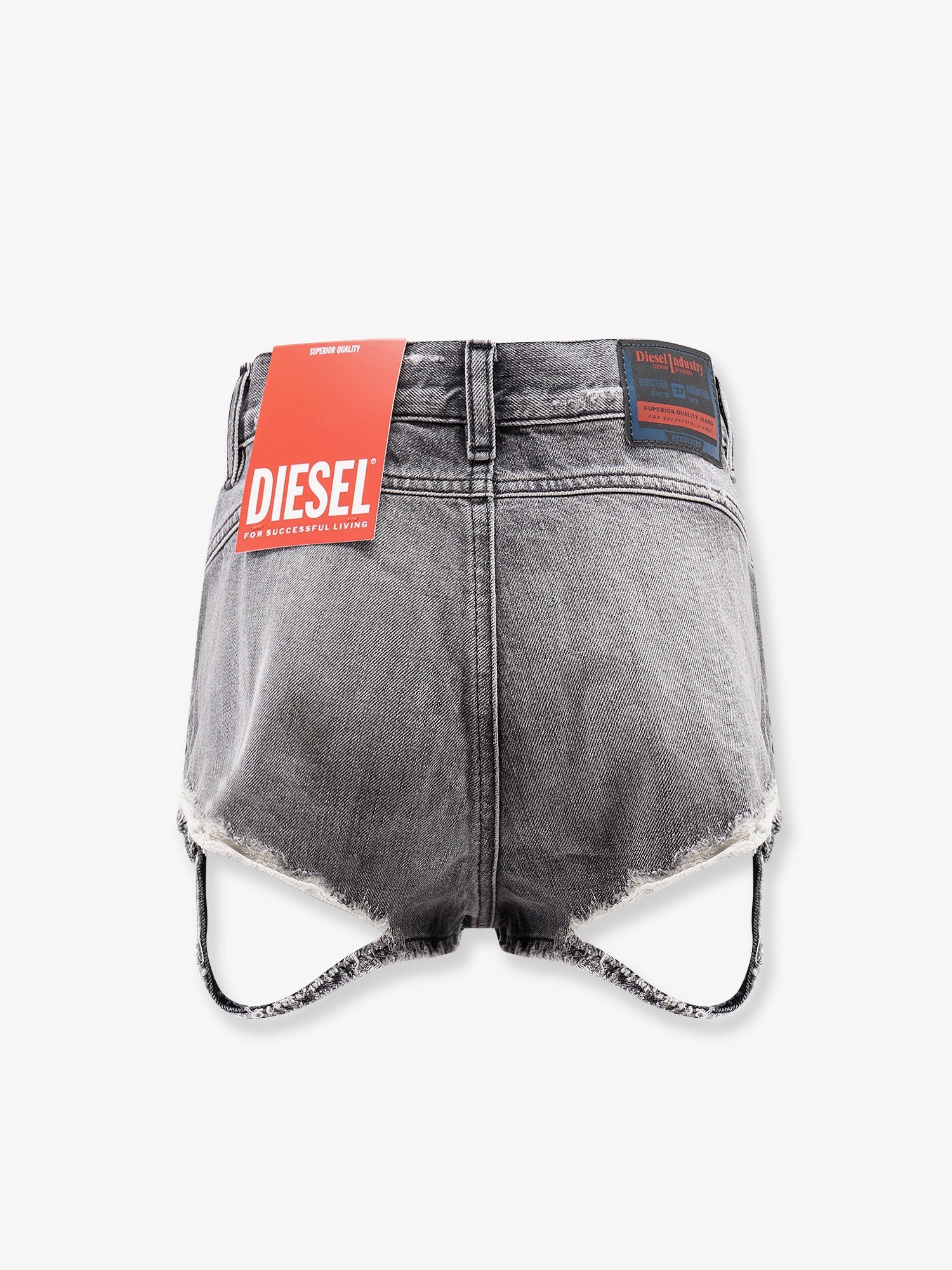 Diesel Women Blue Denim Shorts With A Destroyed Effect DIESEL