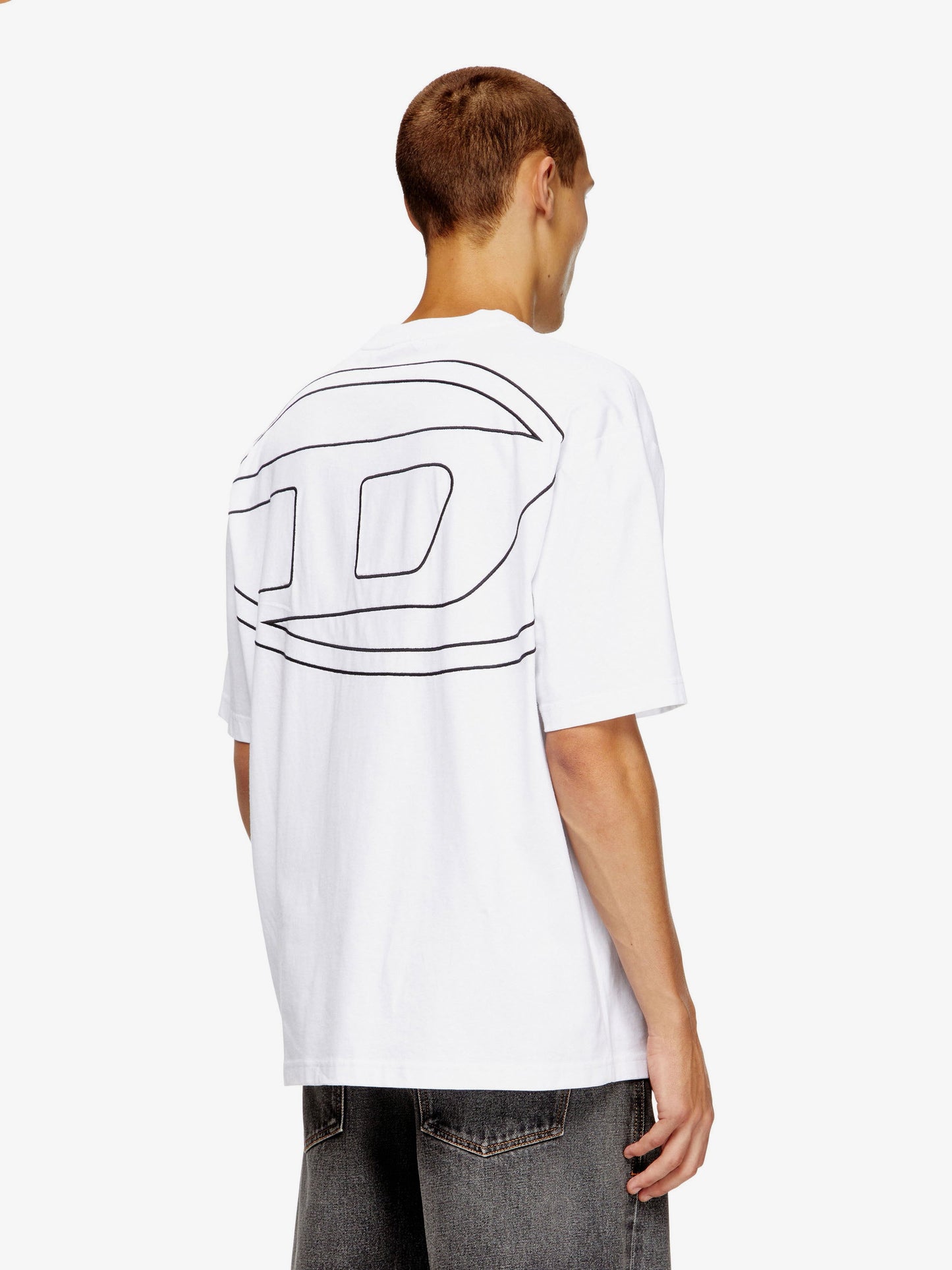 Diesel Men T-Boggy-Megoval-D Cotton T-Shirt DIESEL