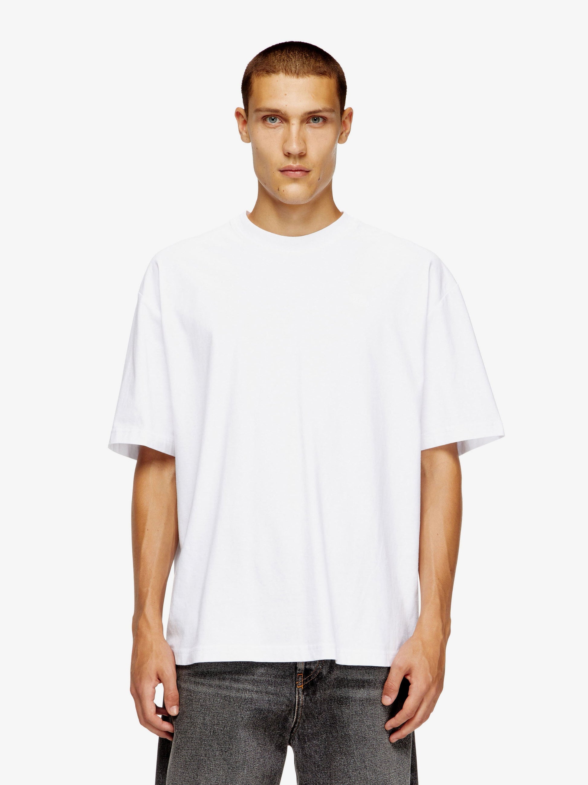 Diesel Men T-Boggy-Megoval-D Cotton T-Shirt DIESEL