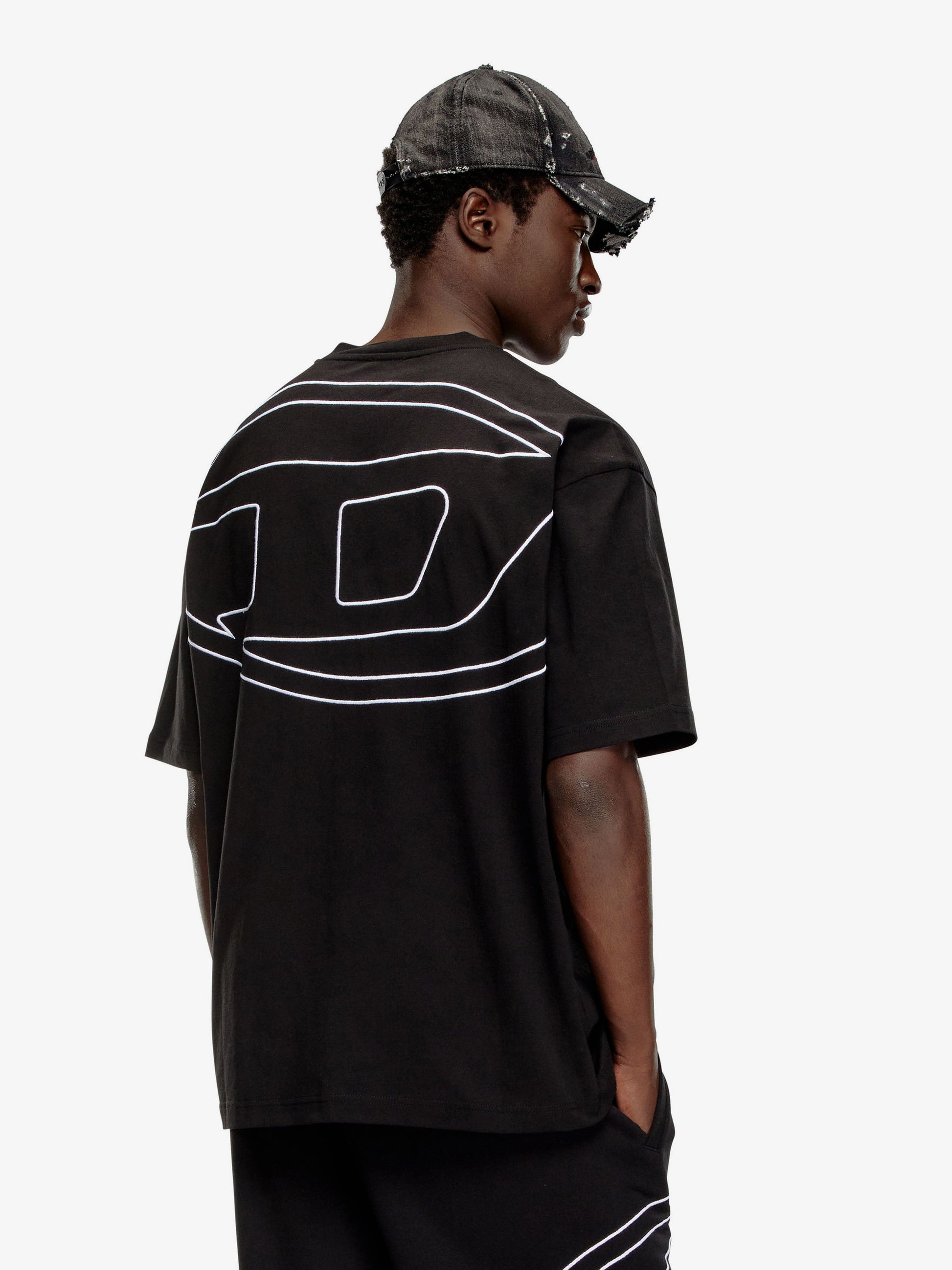 Diesel Men T-Boggy Cotton T-Shirt DIESEL