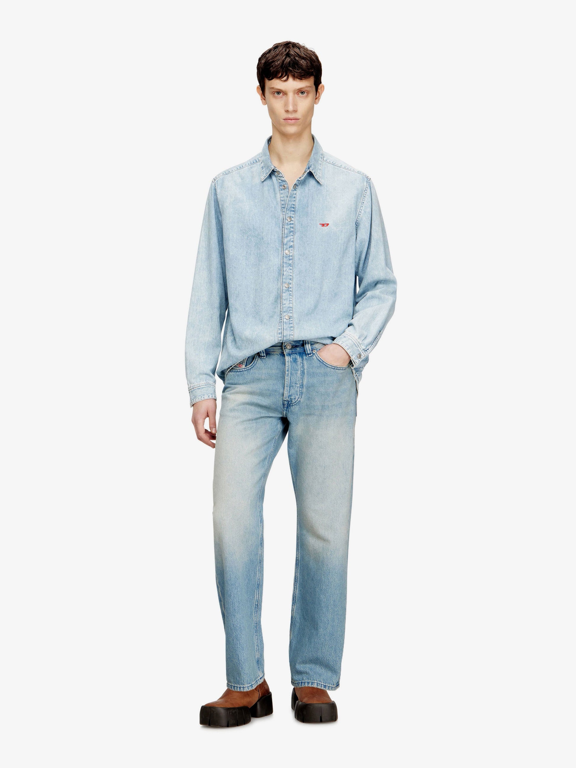 Diesel Men 1980 D-Eeper Blue Denim Jeans DIESEL
