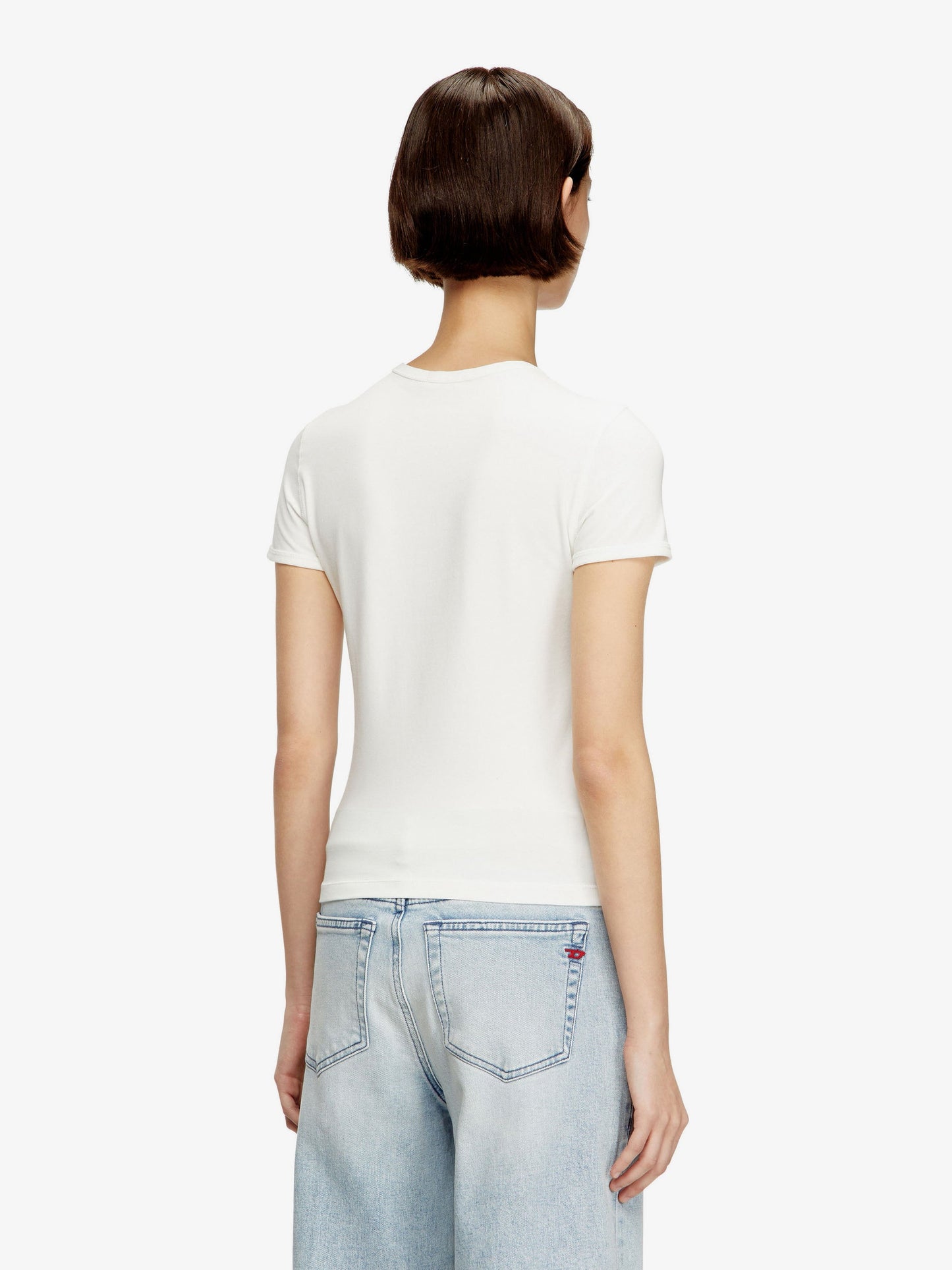 Diesel Women T-Uncutieslong-Od Cotton Blend T-Shirt DIESEL