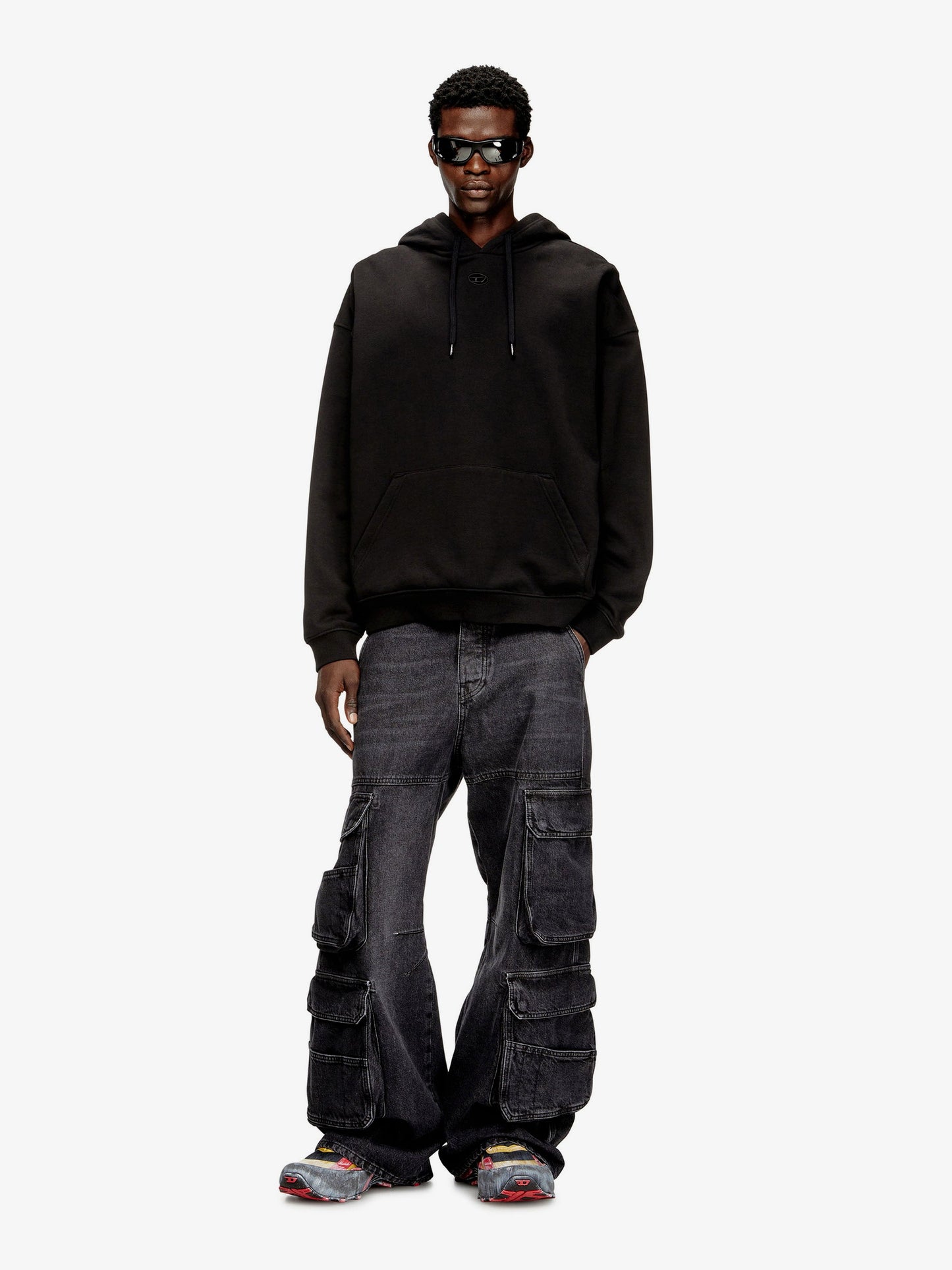 Diesel Men S-Boxt-Hood-Dco Cotton Sweatshirt DIESEL