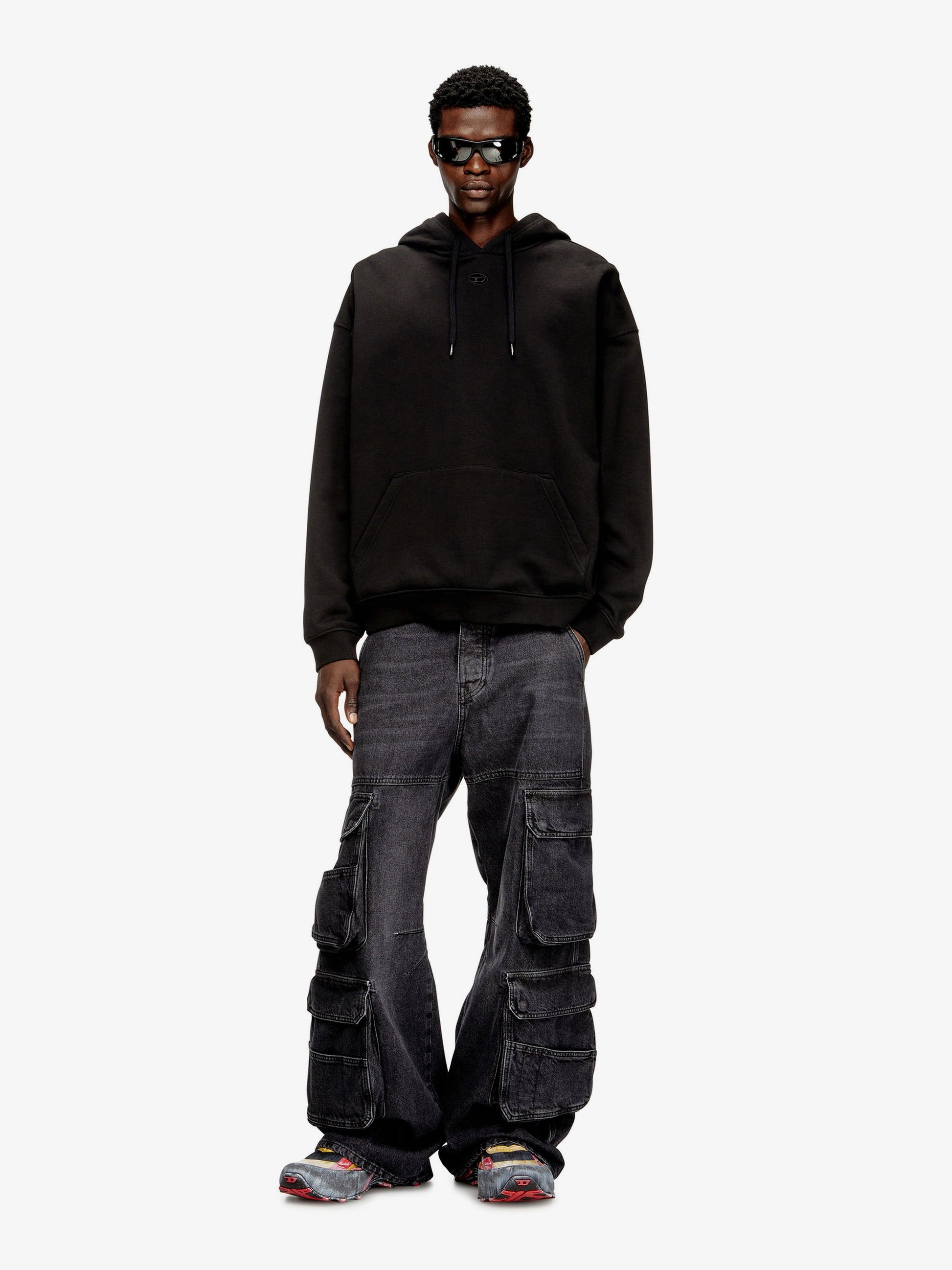 Diesel Men S-Boxt-Hood-Dco Cotton Sweatshirt DIESEL