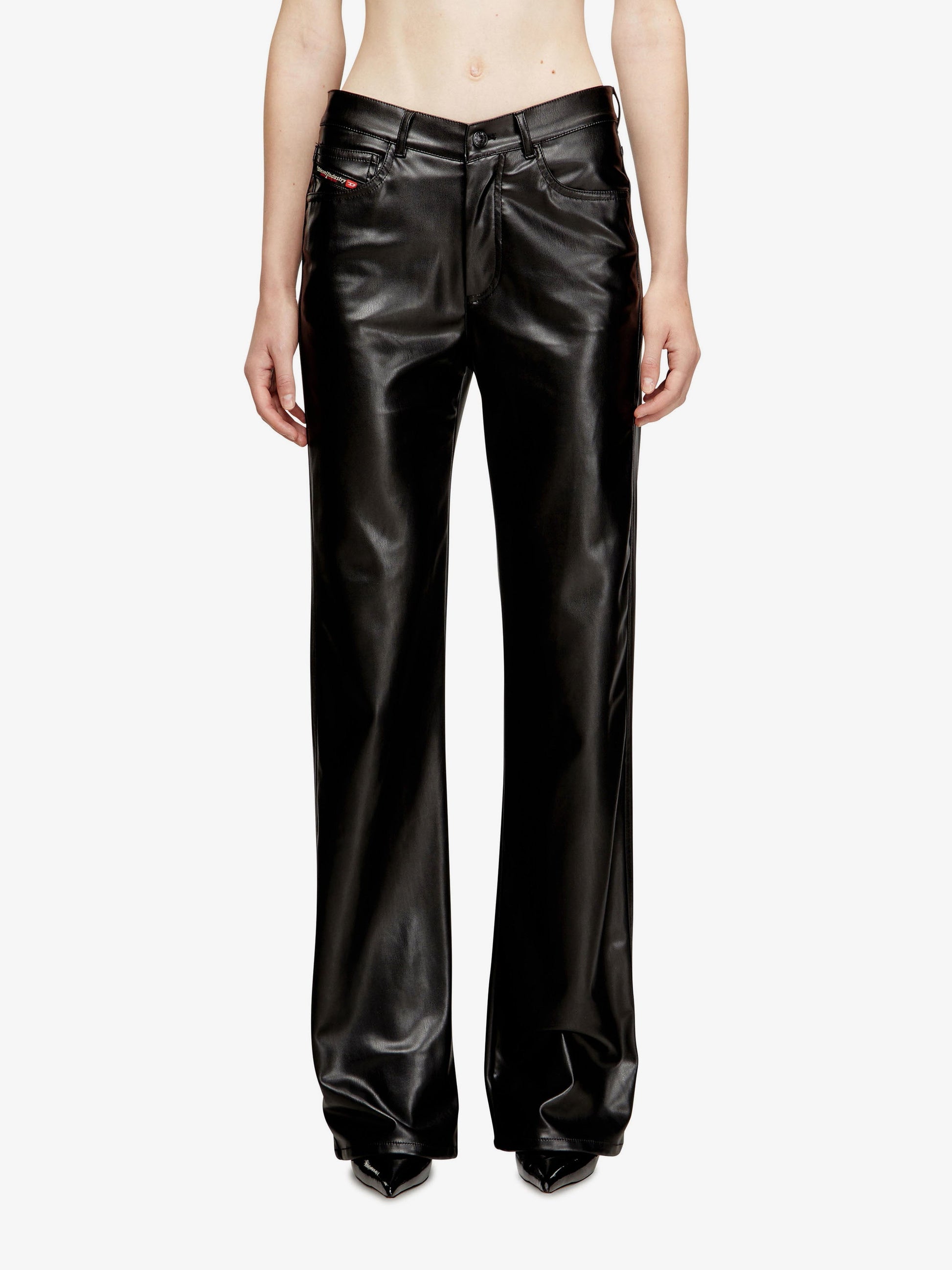 Diesel Women P-Lain Faux-Leather Trousers DIESEL