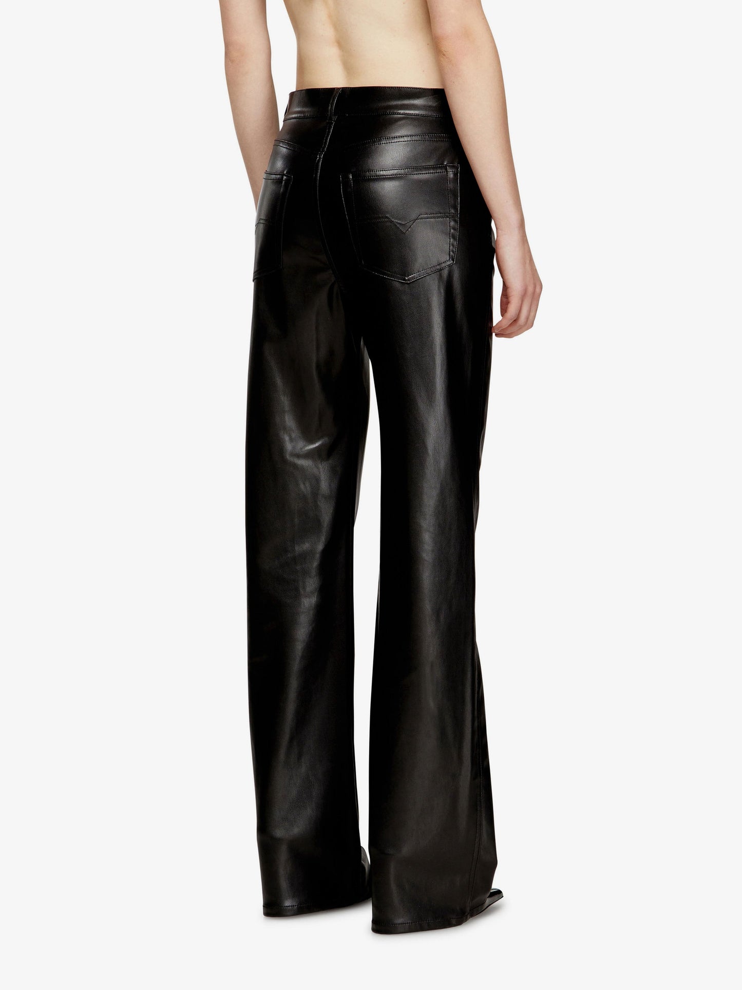 Diesel Women P-Lain Faux-Leather Trousers DIESEL