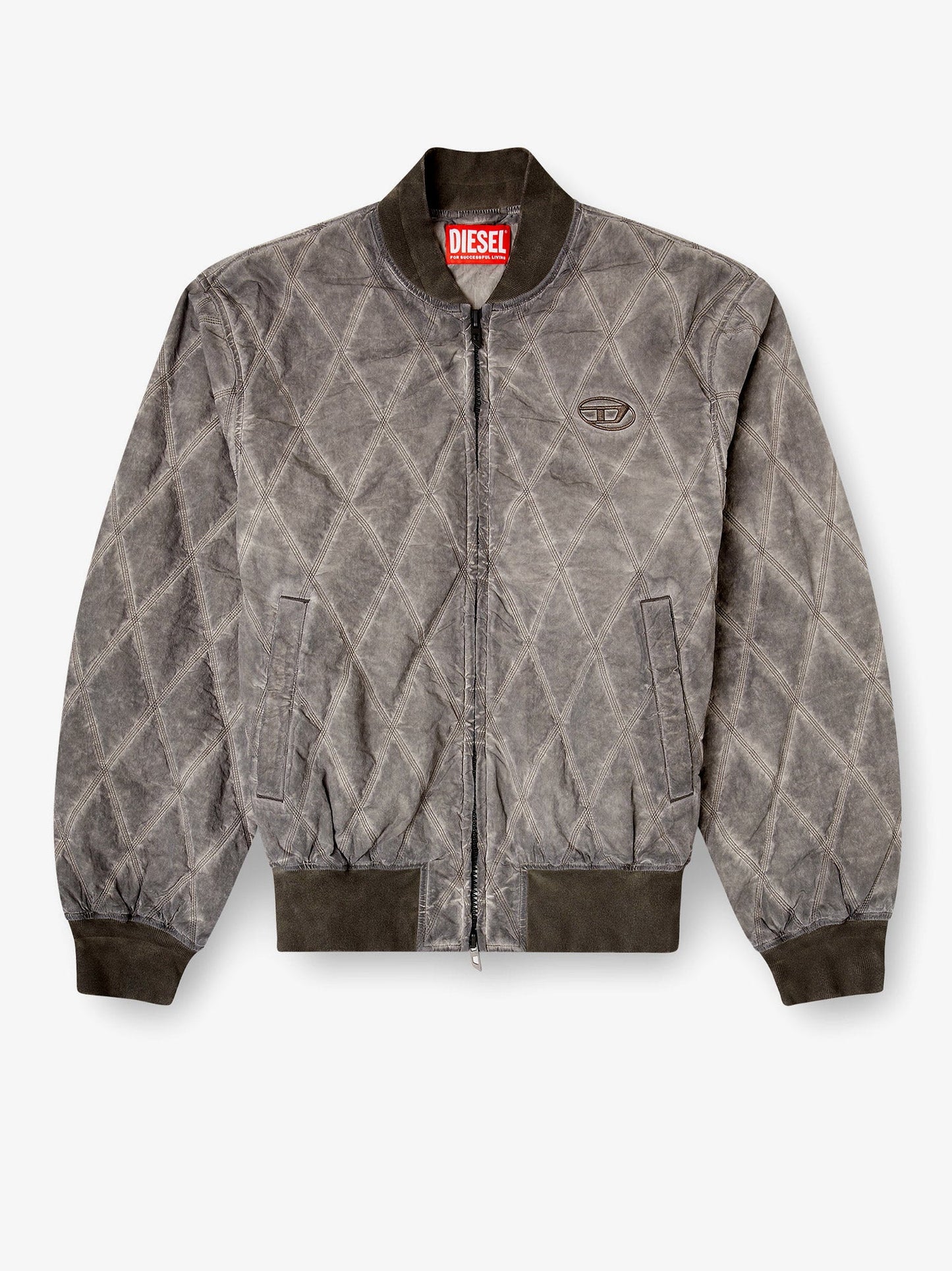 Diesel Men J-Type-Treat Diamond-Quilted Cotton Blend Jacket DIESEL
