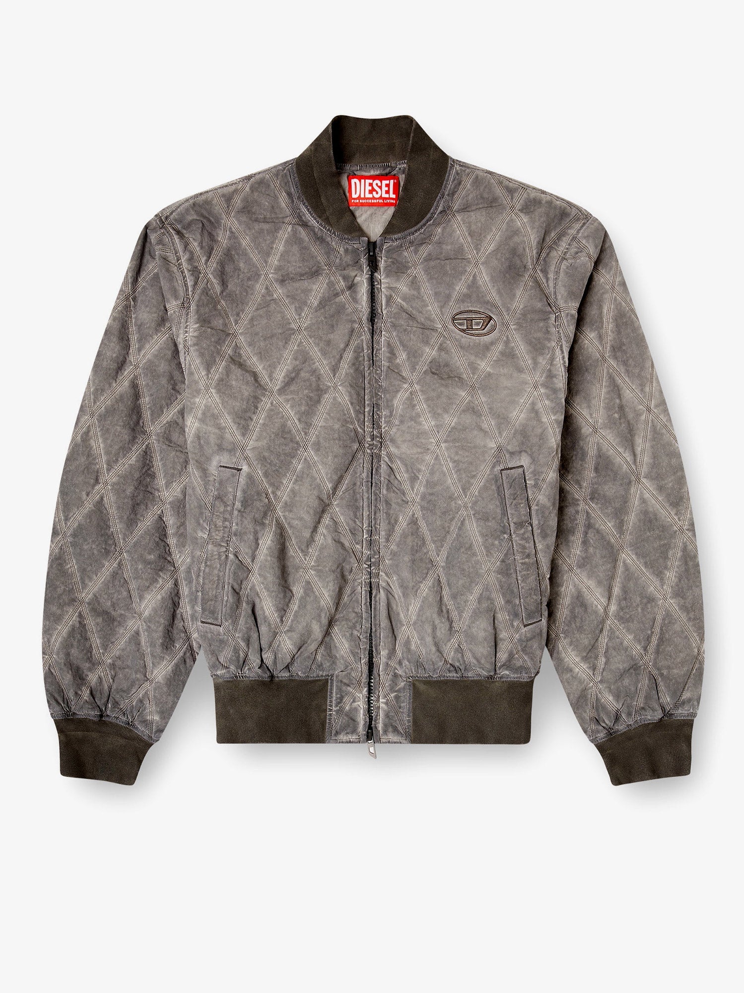 Diesel Men J-Type-Treat Diamond-Quilted Cotton Blend Jacket DIESEL