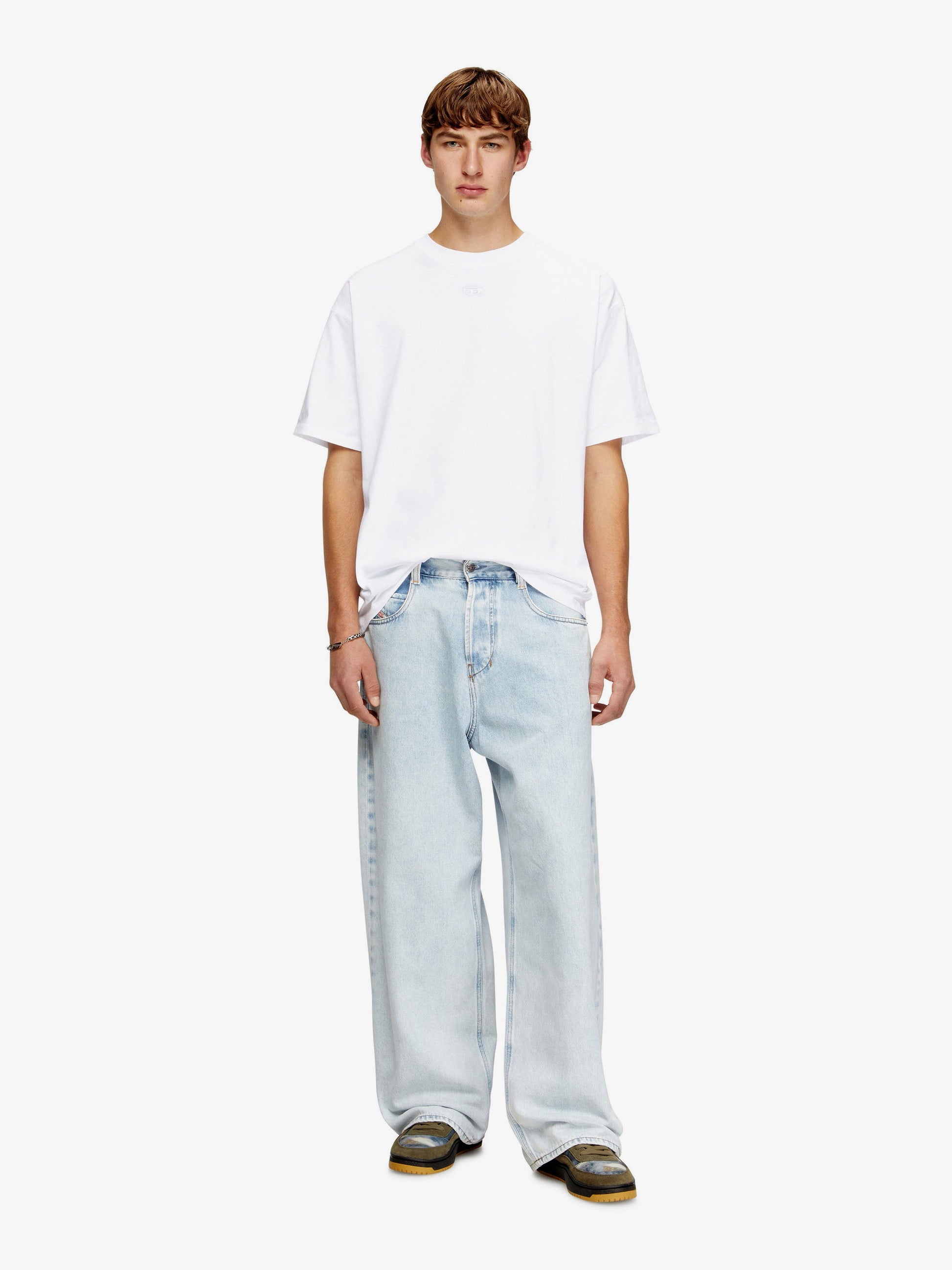Diesel Men T-Lucien-Ihbi Cotton T-Shirt DIESEL