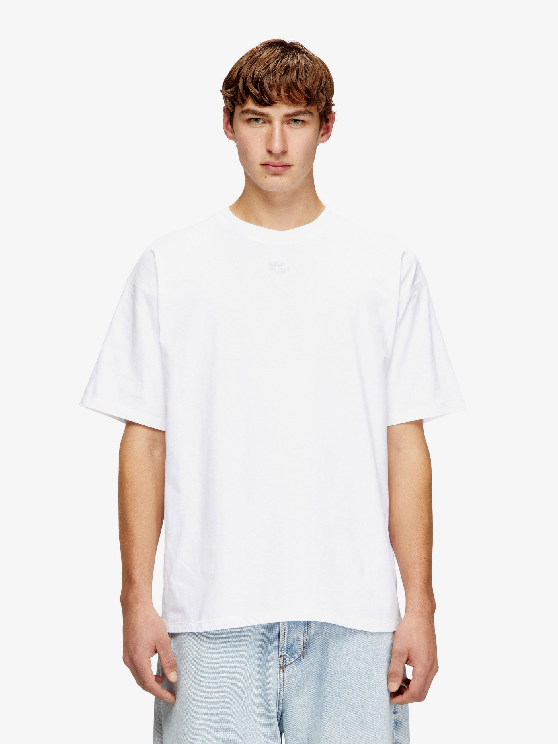 Diesel Men T-Lucien-Ihbi Cotton T-Shirt DIESEL