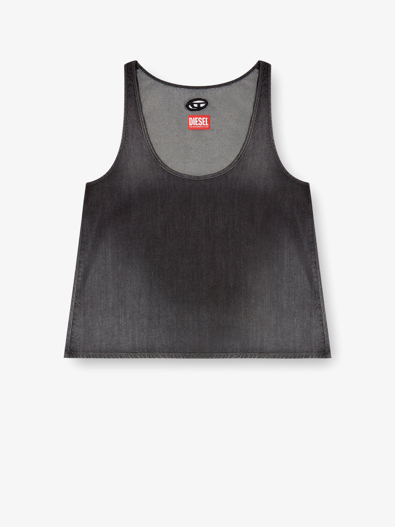Diesel Women De-Misy-S Cotton And Lyocell Tank Top DIESEL