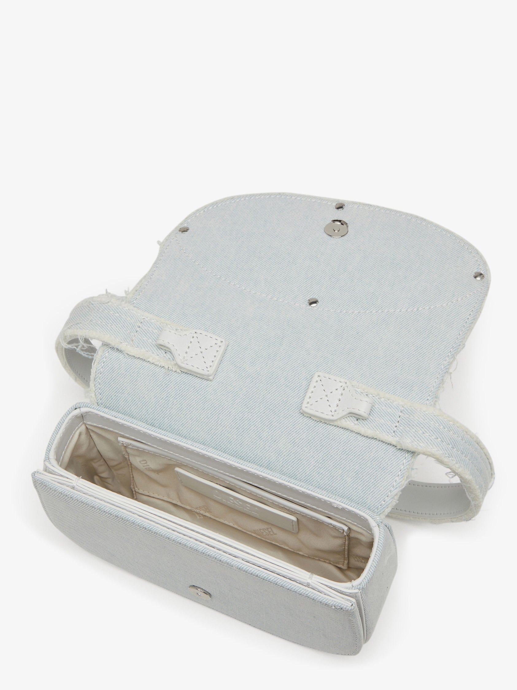 Diesel Women 1Dr Denim Shoulder Bag With Rhinestone D Logo DIESEL