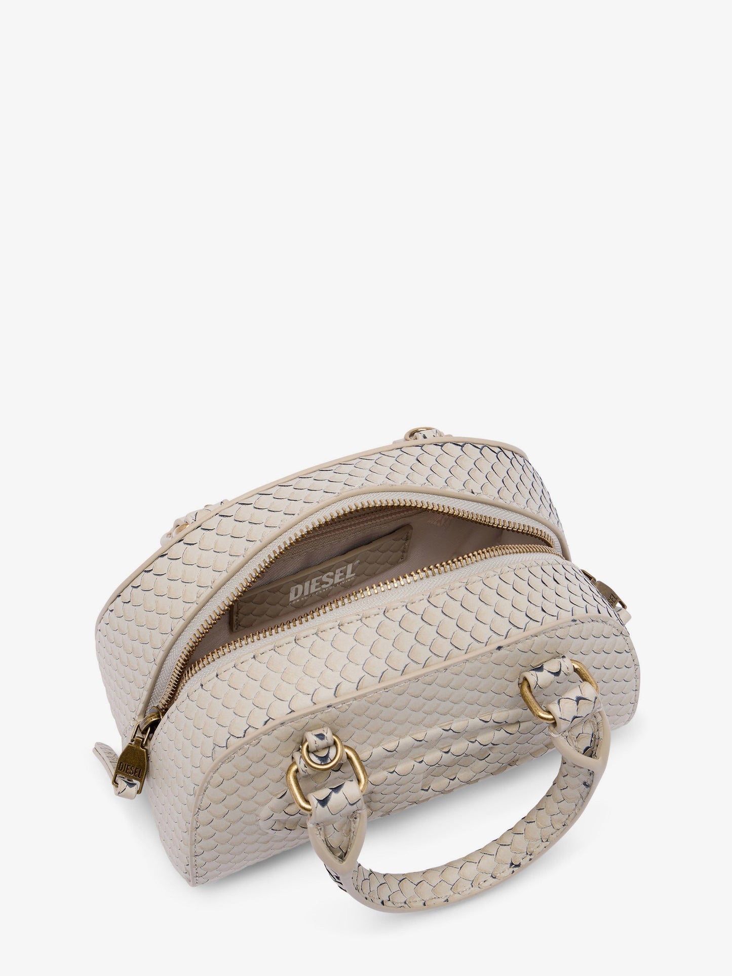 Diesel Women 1Dr Dome Python Leather Crossbody Bag DIESEL