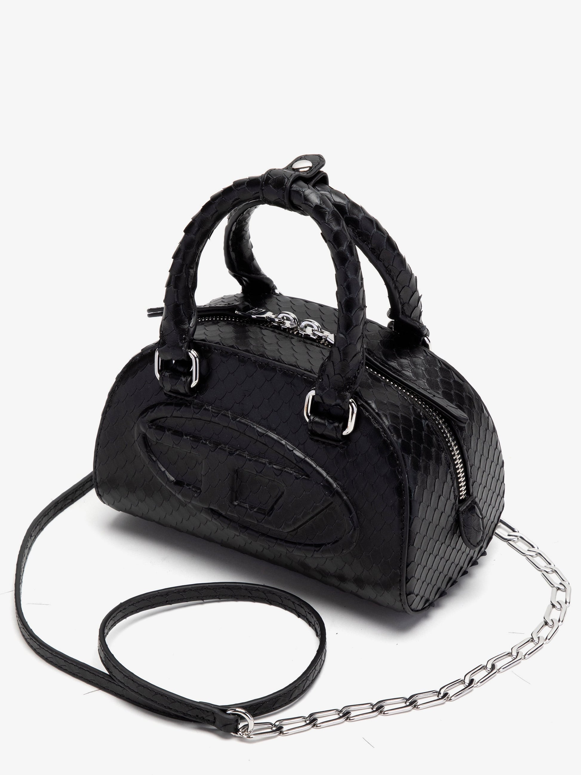 Diesel Women 1Dr Dome Python Leather Crossbody Bag DIESEL