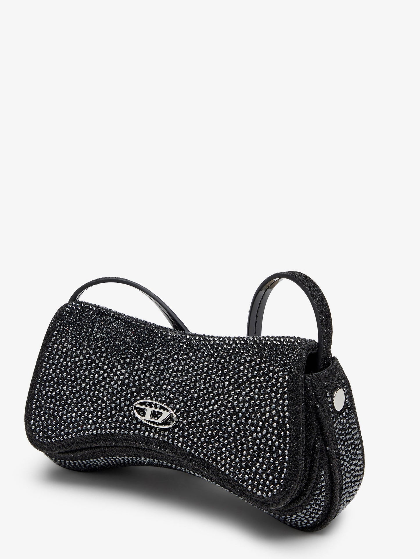 Diesel Women Play Crossbody Xs Shoulder Bag With All-Over Rhinestones DIESEL
