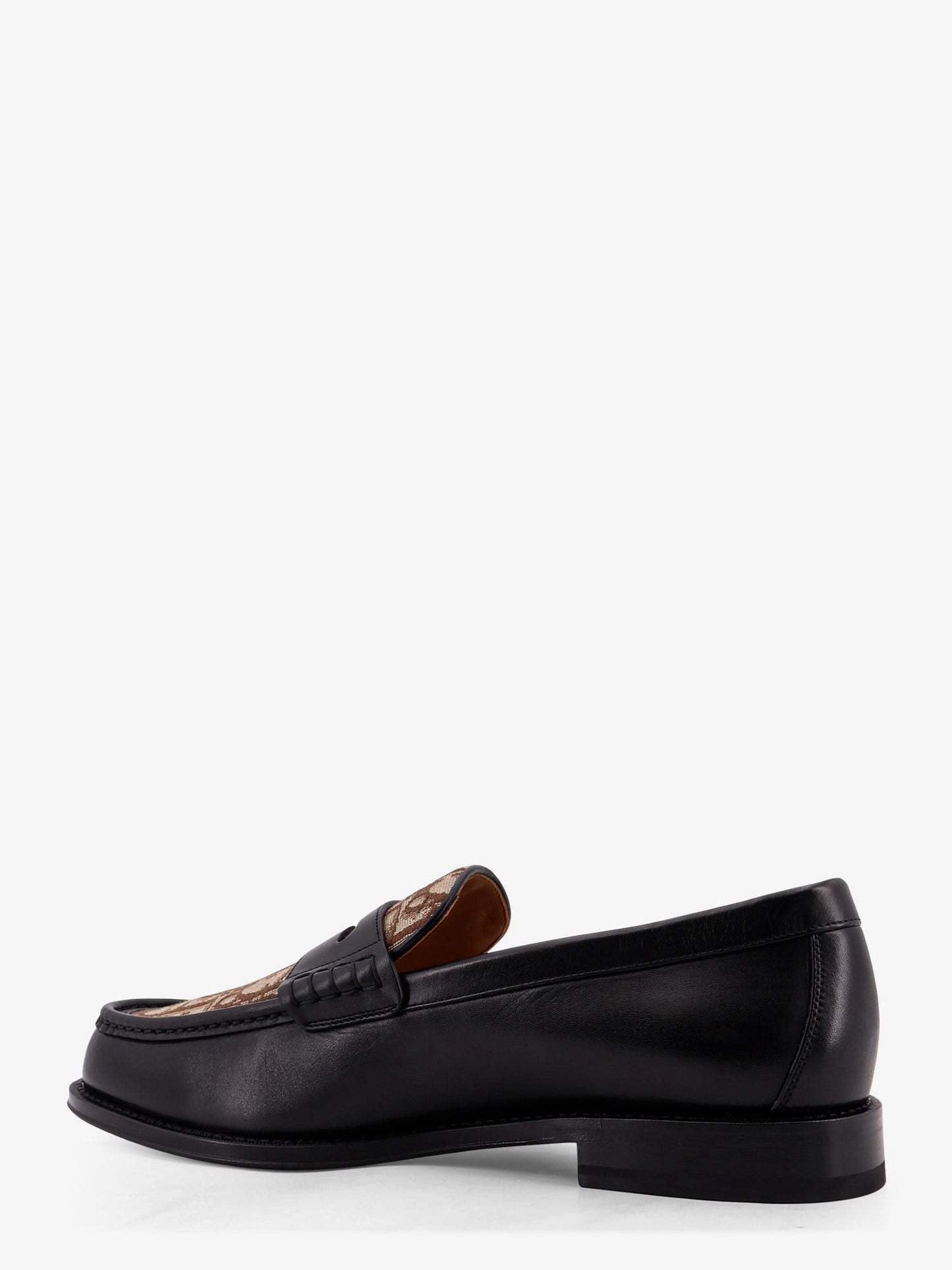 Dior Men Leather Loafers With Dior Oblique Detail CHRISTIAN DIOR