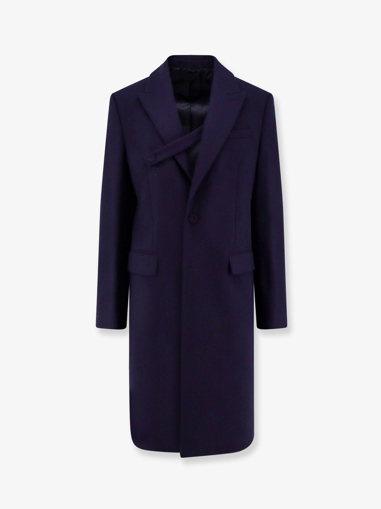 Dior Men Single-Breasted Virgin Wool Coat CHRISTIAN DIOR
