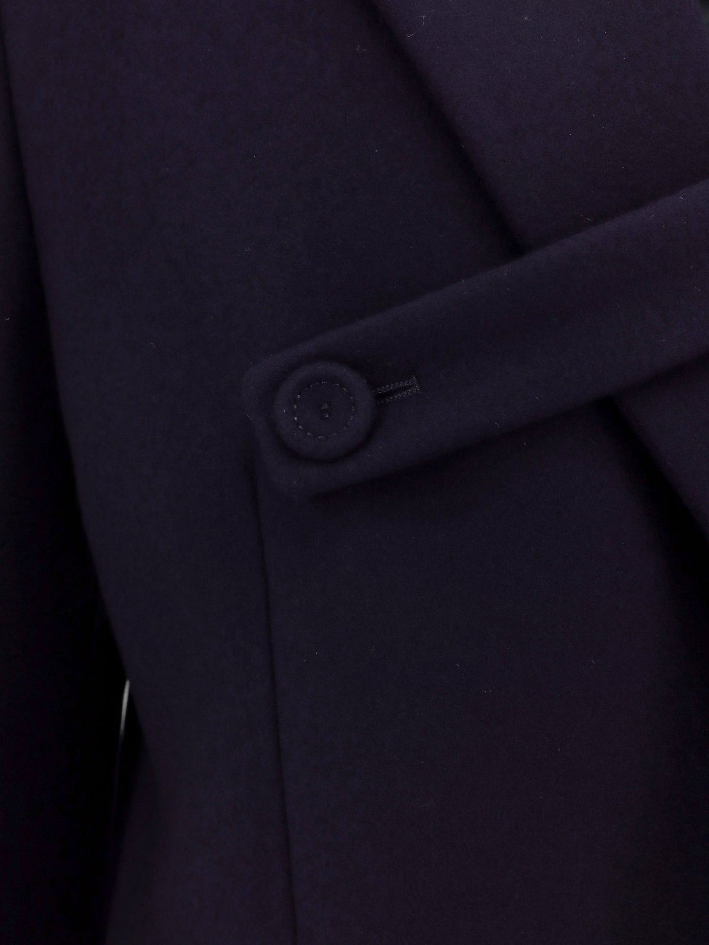 Dior Men Single-Breasted Virgin Wool Coat CHRISTIAN DIOR