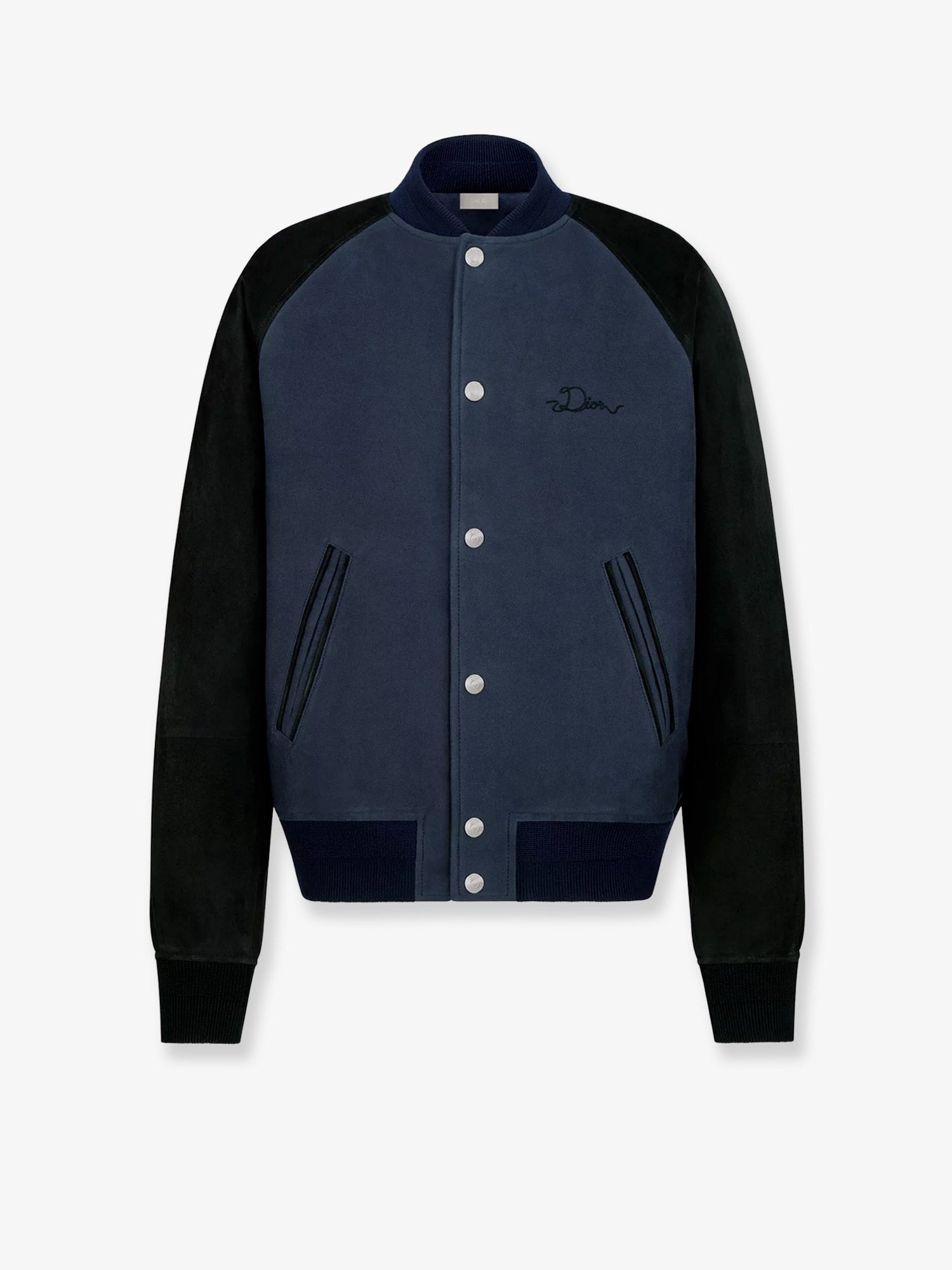 Dior Men Dior Ribbon College Cotton And Suede Bomber CHRISTIAN DIOR