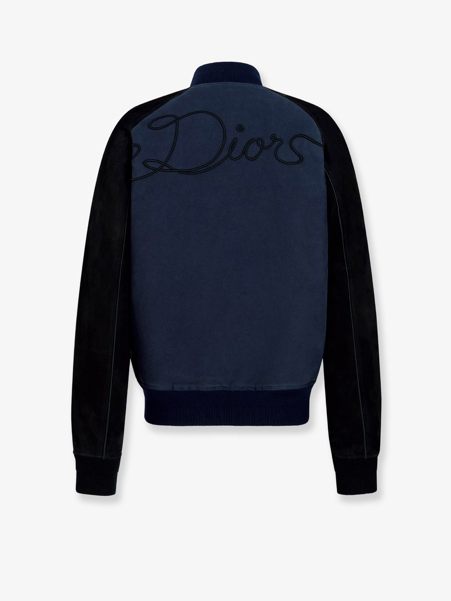 Dior Men Dior Ribbon College Cotton And Suede Bomber CHRISTIAN DIOR