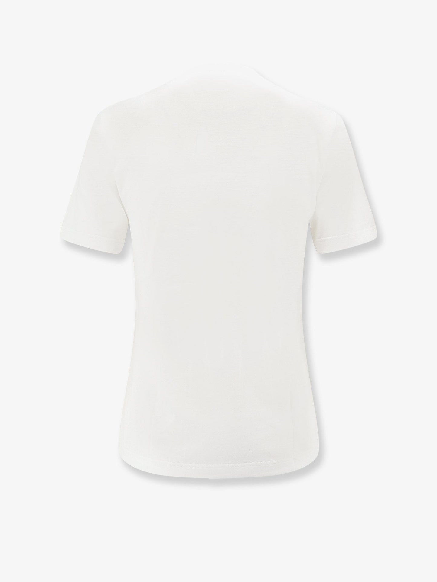 Dior Women Cotton T-Shirt With Dior Painted Roses Print CHRISTIAN DIOR