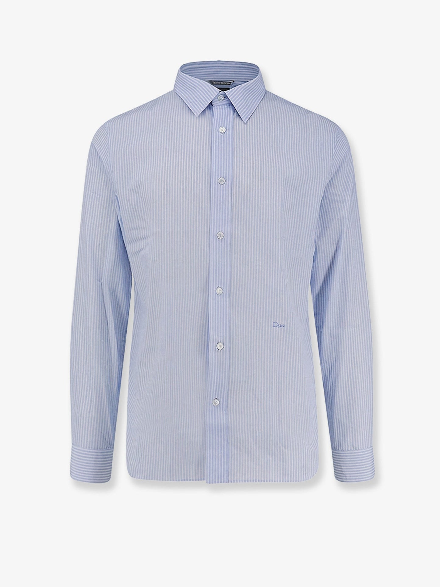 Dior Men Cotton Shirt With Striped Motif CHRISTIAN DIOR