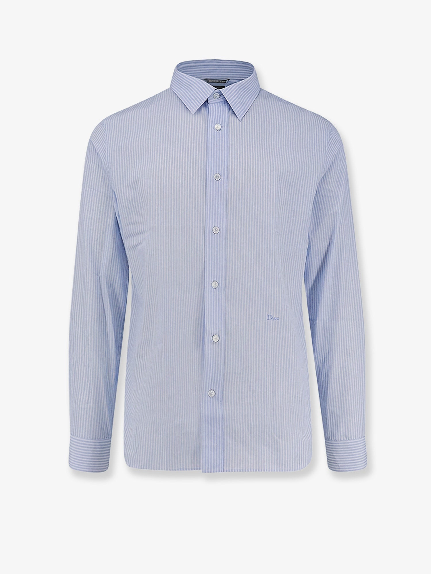 Dior Men Cotton Shirt With Striped Motif CHRISTIAN DIOR