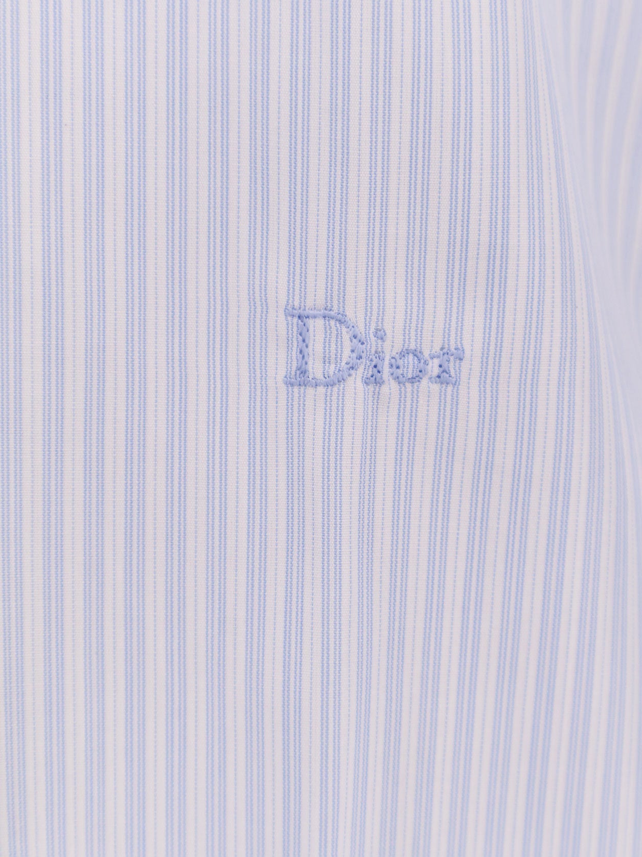 Dior Men Cotton Shirt With Striped Motif CHRISTIAN DIOR